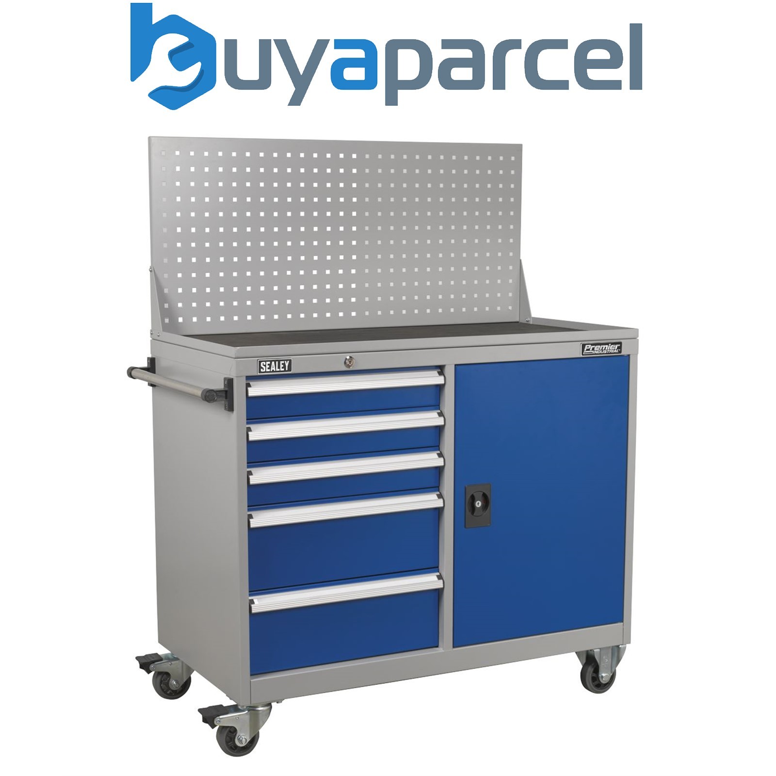 Sealey API1103A Premier Industrial&trade; Mobile Workstation with 5 Drawers & 1