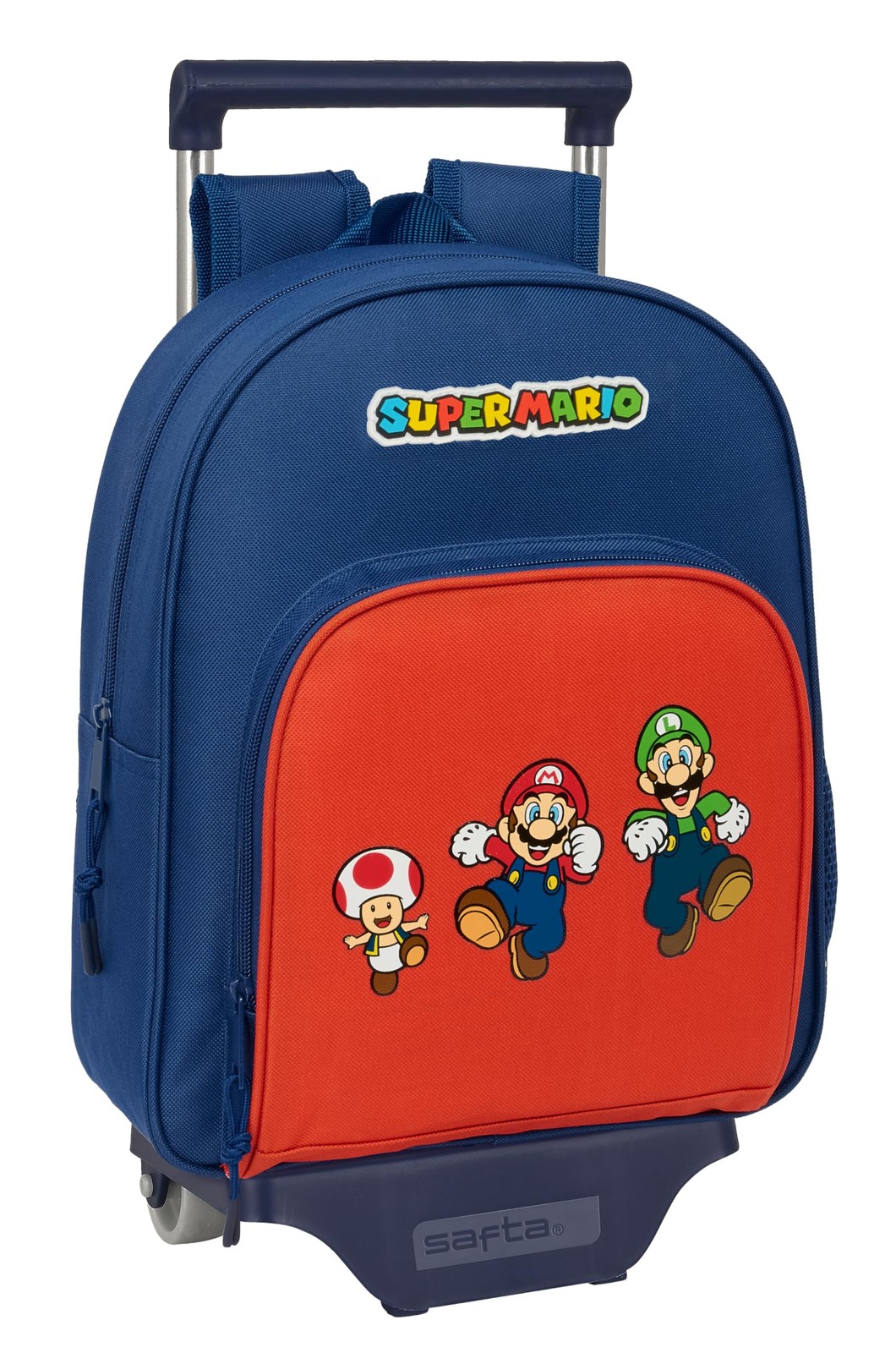 Super Mario Mamma MIA – Children's Backpack with Trolley SAFTA 705, Ideal for Ch
