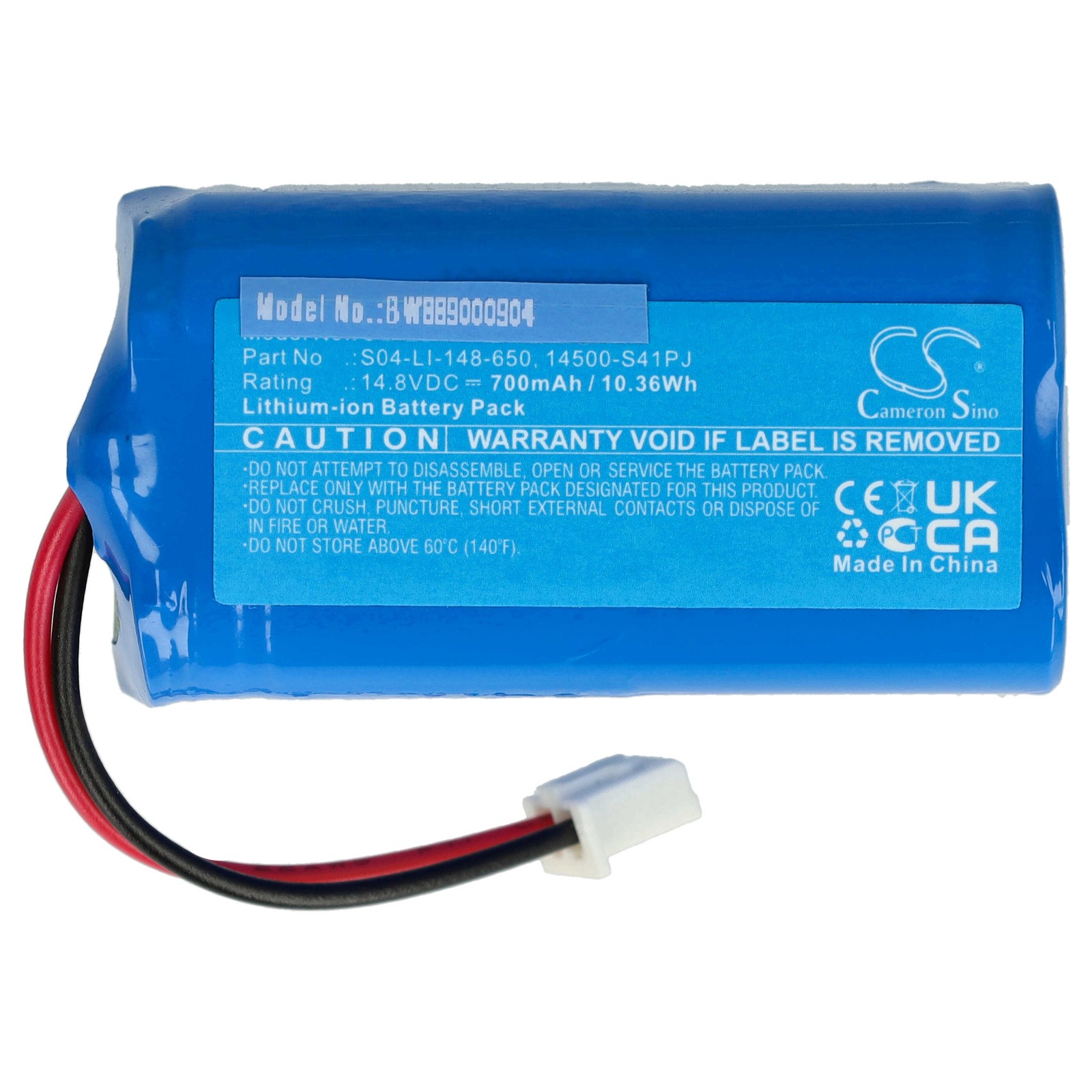 Battery for Ecovacs S04-LI-148-650 201-1907-0302 201-2005-0022 700mAh 14.8V