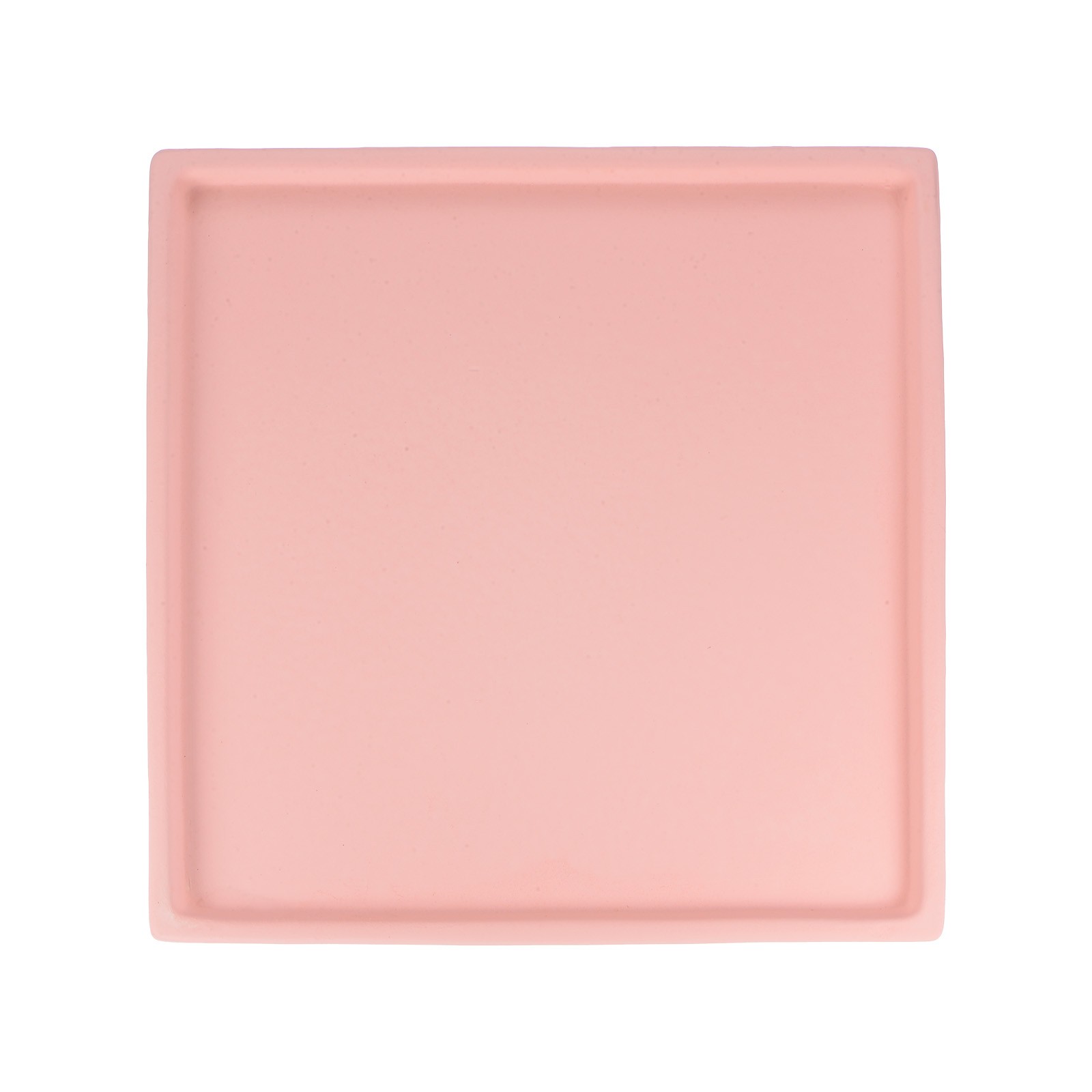 Ceramic Plant Saucer, 8.3 Inch Saucer Drip [Square Pink]