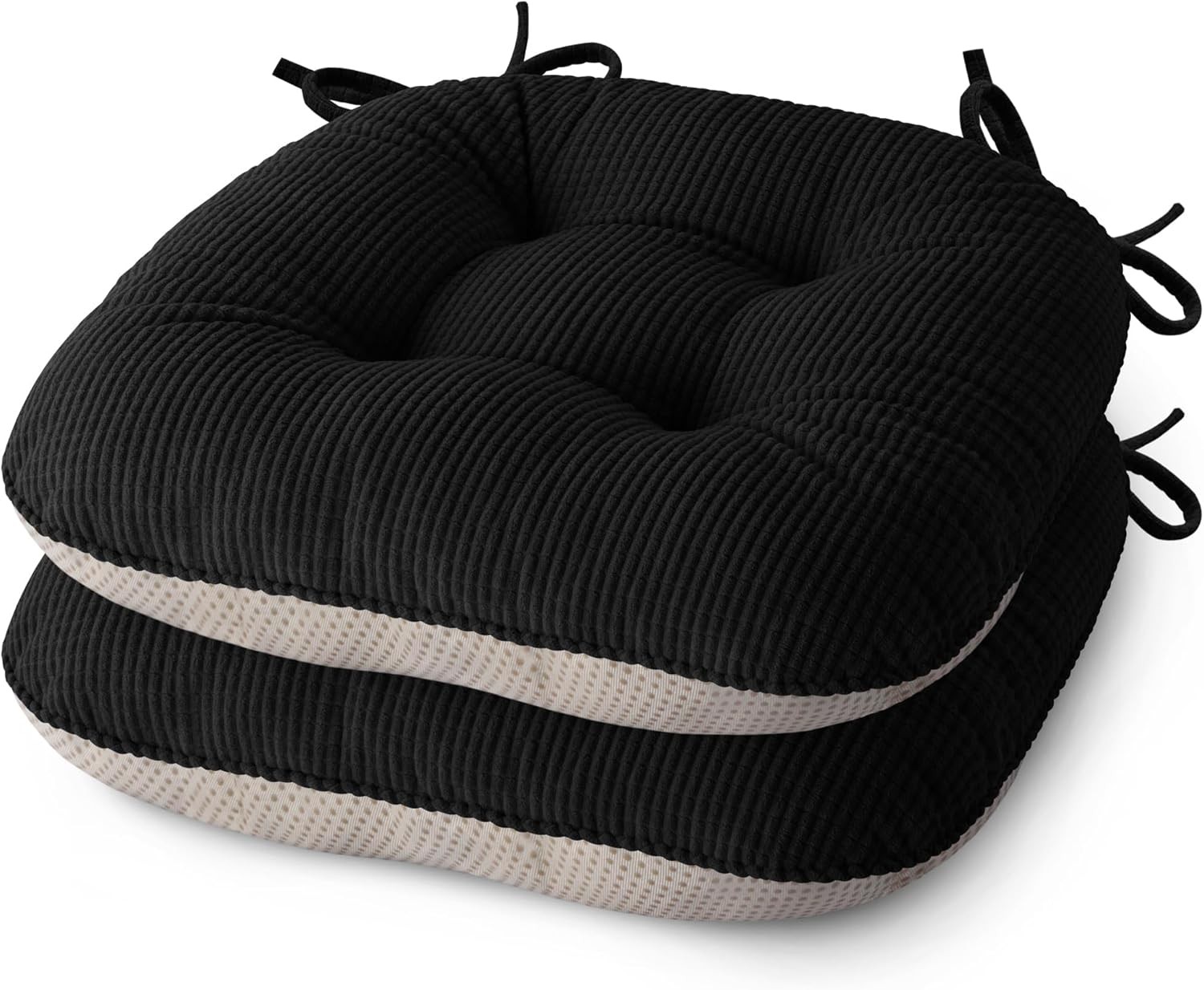 Indoor Chair Cushions for Dining Room Set of 2 Non Slip Kitchen Chair Cushions