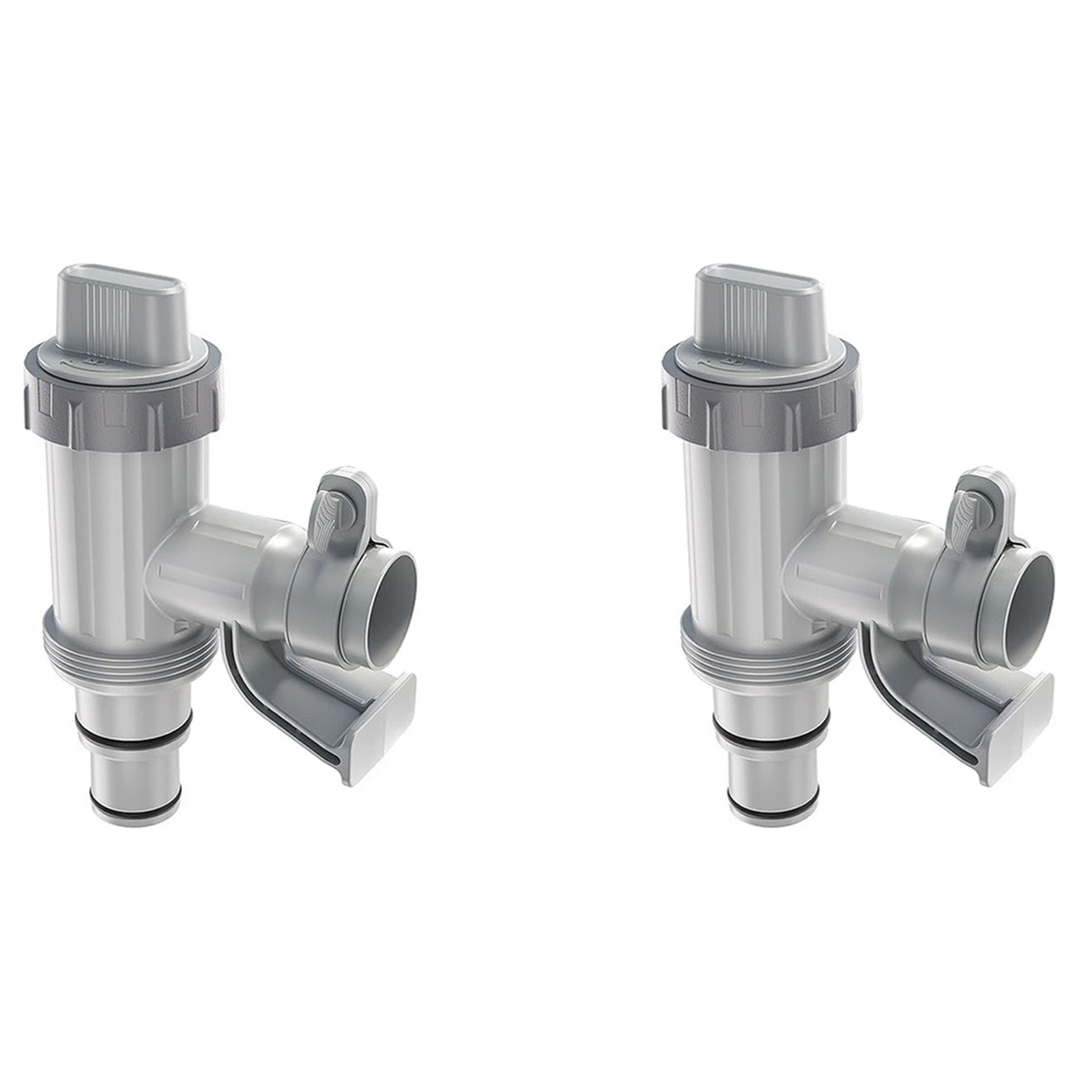 2X Pool Hose Adapter, Pool Hose Holder and Plunger , Pool Replacement Parts6763