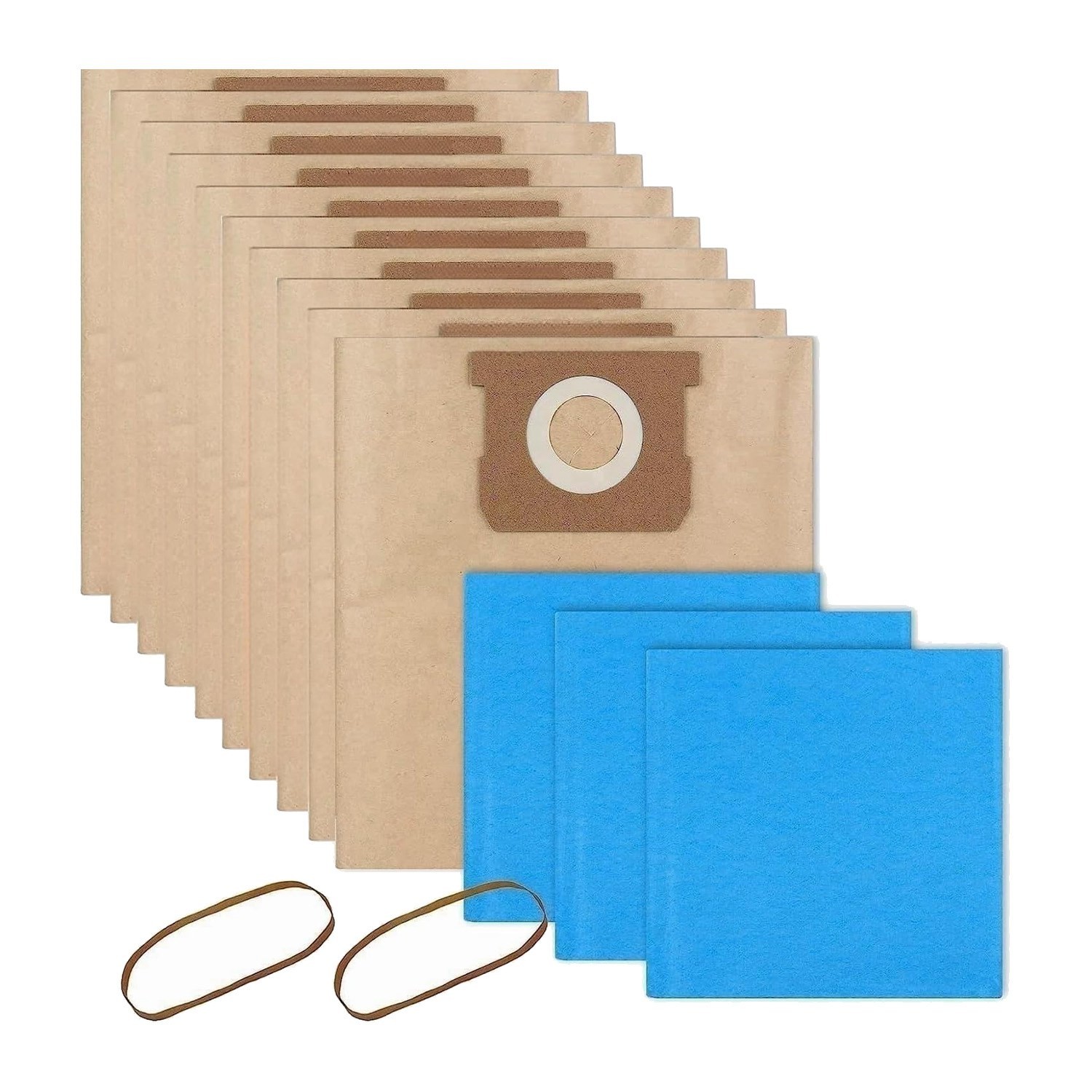 19-3100 Vac Bags Compatible for 5 to 6 Gallon Wet Dry Vacuum, Dry Vacuum9091