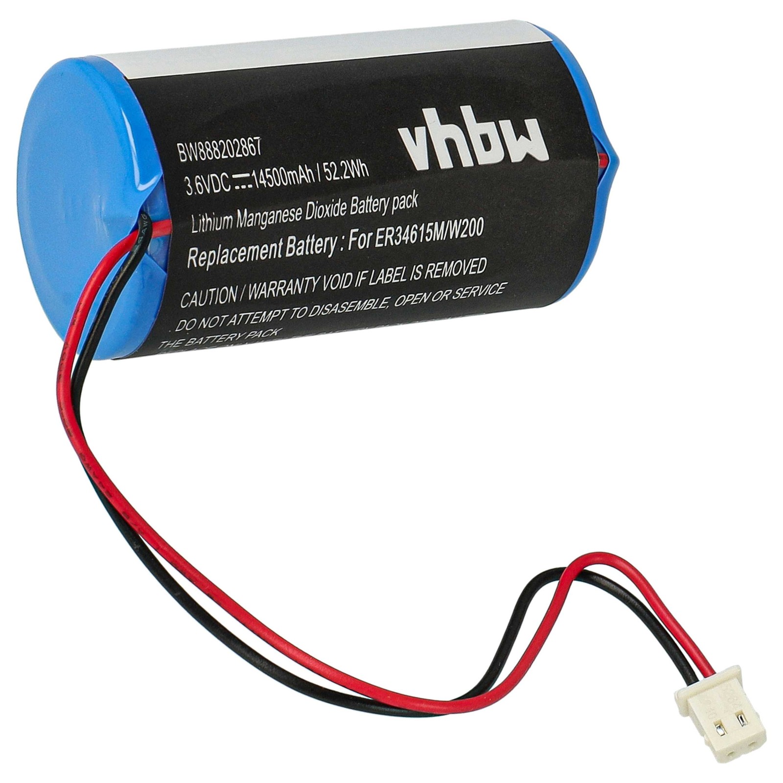 Battery for Visonic 0-9912-K ER34615M ER34615M/W200 88030498 14500mAh
