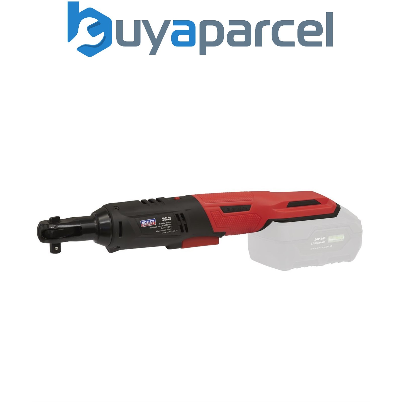 Sealey CP20VRW SV20 Series 3/8"Sq Drive Ratchet Wrench 60Nm 20V - Body Only