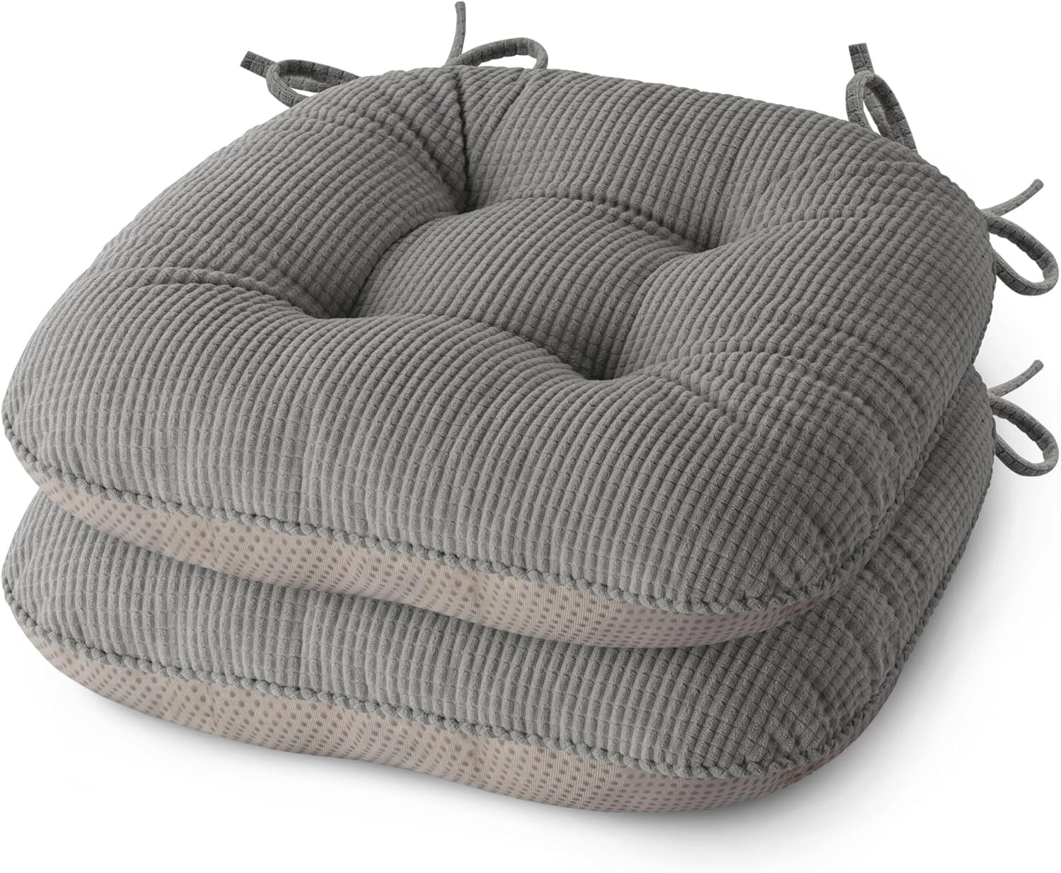 Indoor Chair Cushions for Dining Room Set of 2 Non Slip Kitchen Chair Cushions