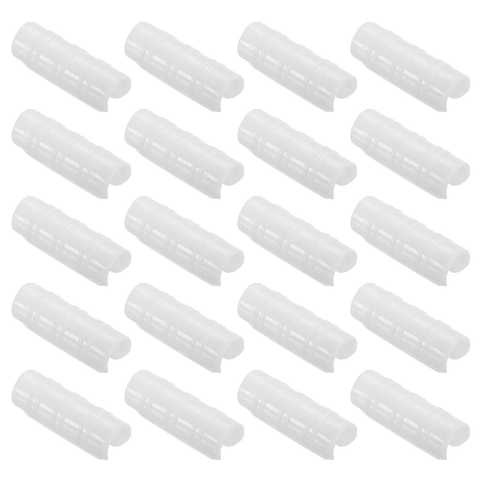 50Pcs 1" 25mm Plastic Greenhouse Clamp Greenhouse Snap Tube Clip White