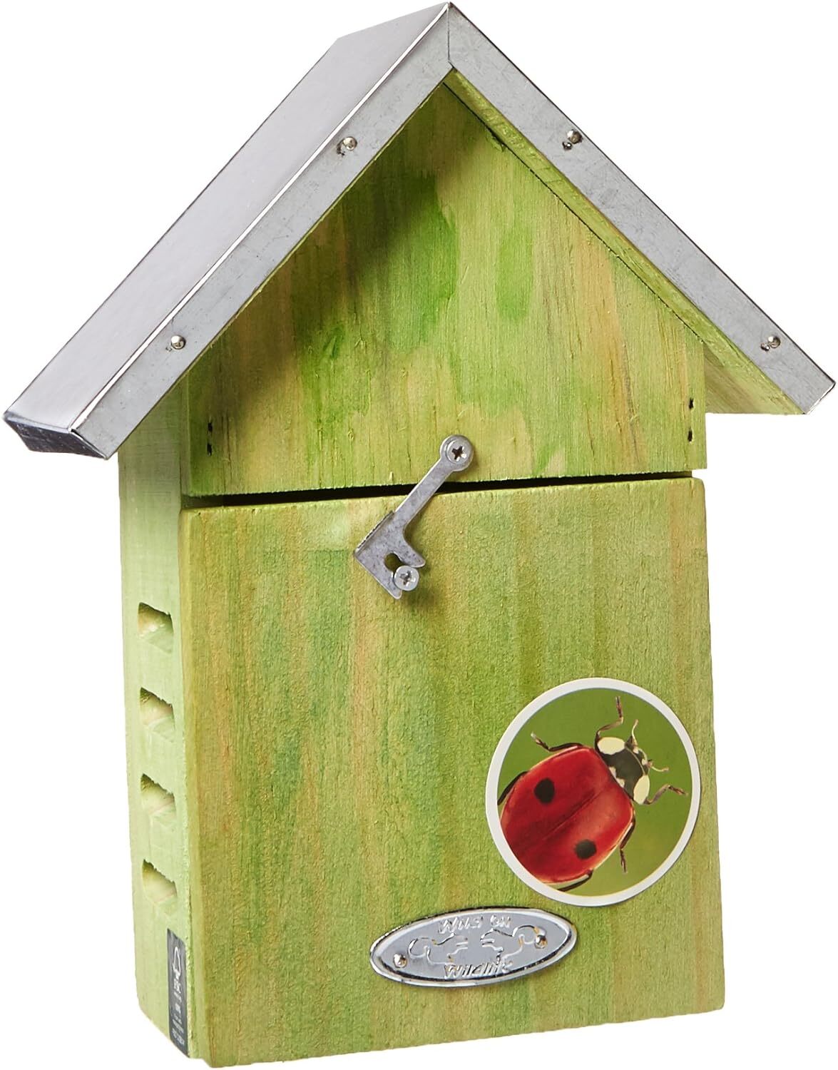 Esschert Design WA05 23 x 17 x 10cm Wood Lady Bird House - Natural