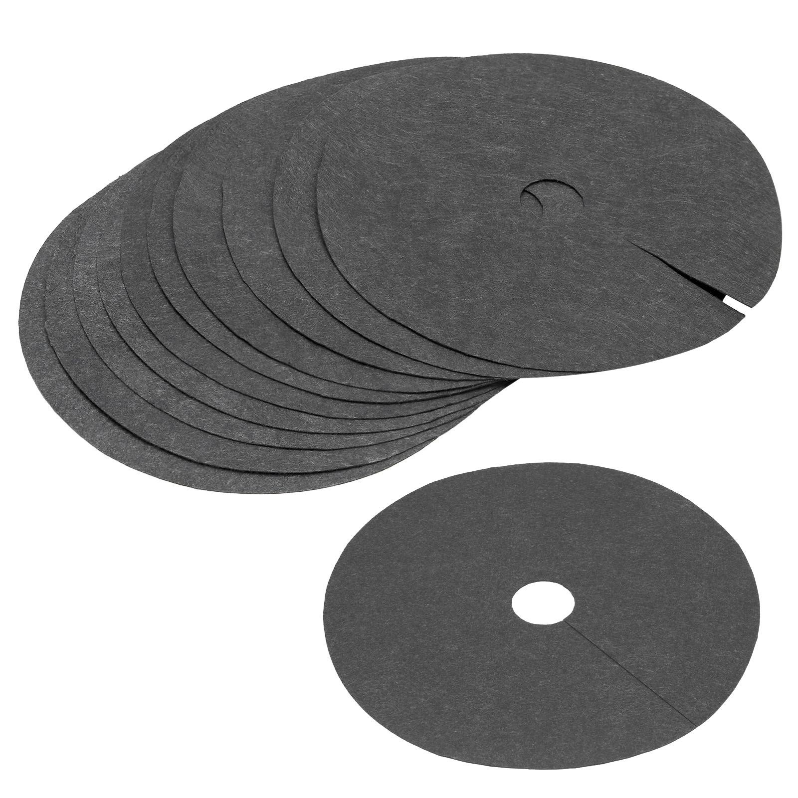 Tree Mulch Ring 42cm Nonwoven Tree Protector Mat Plant Cover Black 15 Pack