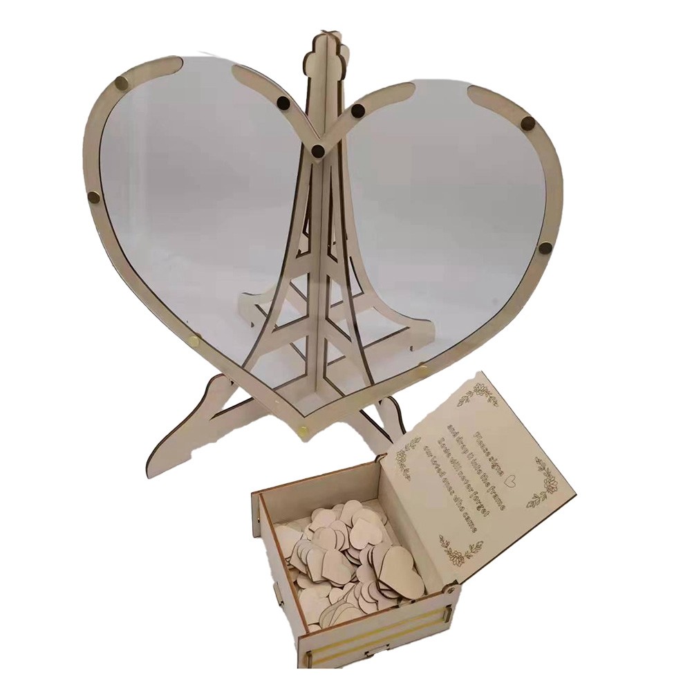 Wedding Guest Book Alternative Wedding Decor 3D Engraved Guestbook Guest9177