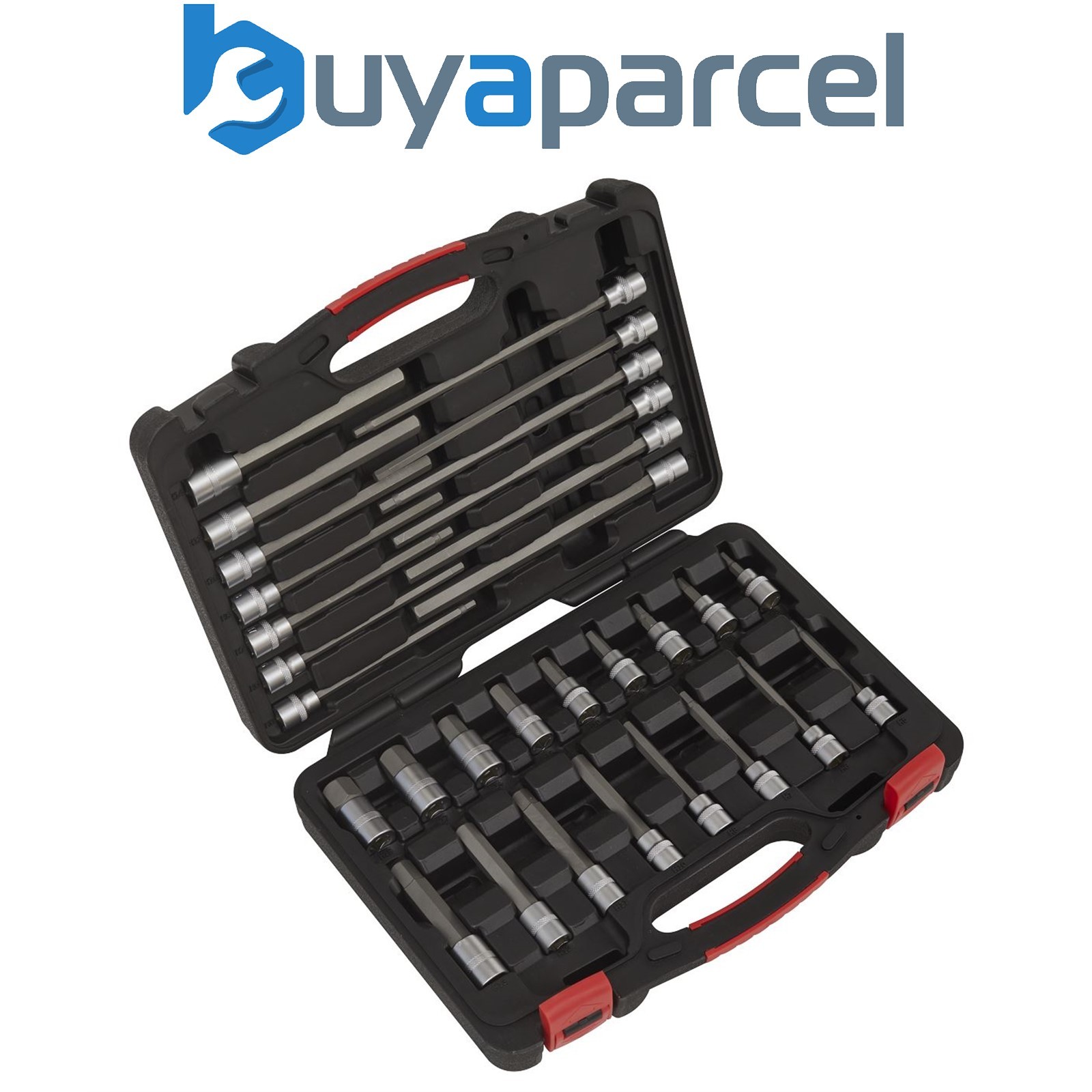 Sealey AK89000 Premier Platinum Hex Socket Bit Set 3/8"Sq Drive 30pc