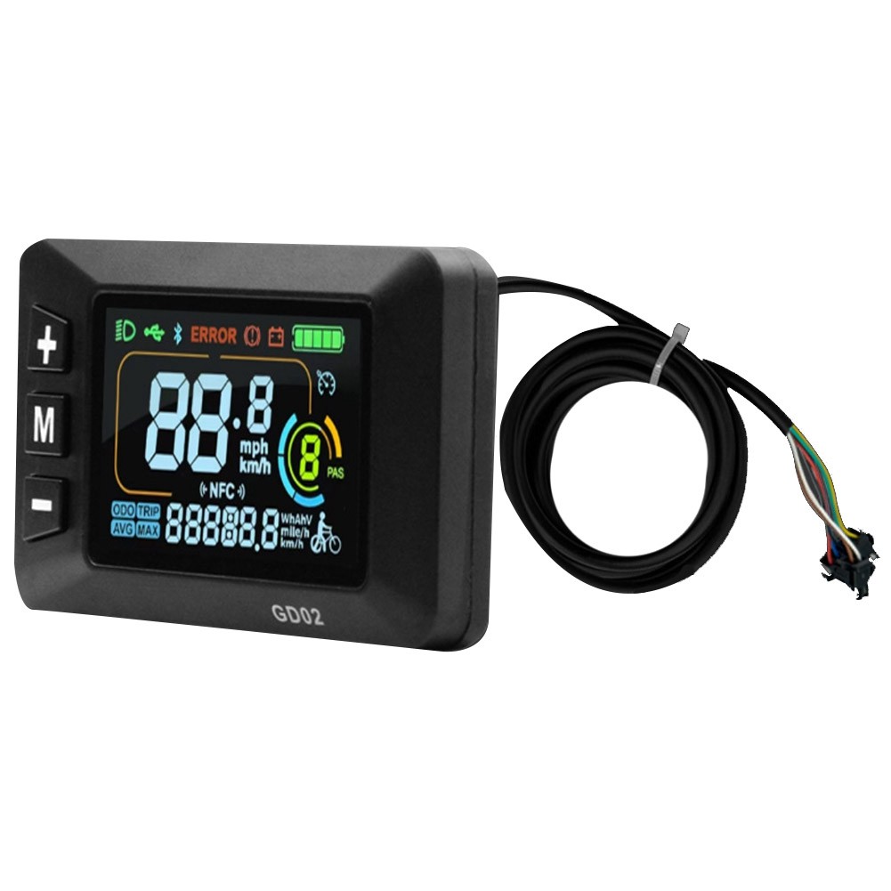 LCD-GD02 Electric Bike LCD Display Meter Dashboard Display Panel 24V 36V5371