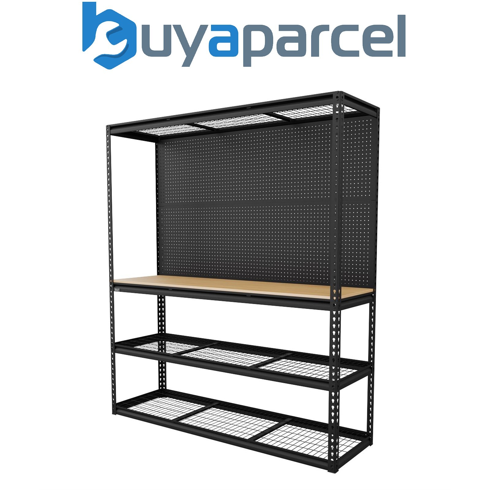 Sealey APMWB1 Heavy-Duty Modular Workbench with Racking & Pegboard 1820mm 300kg