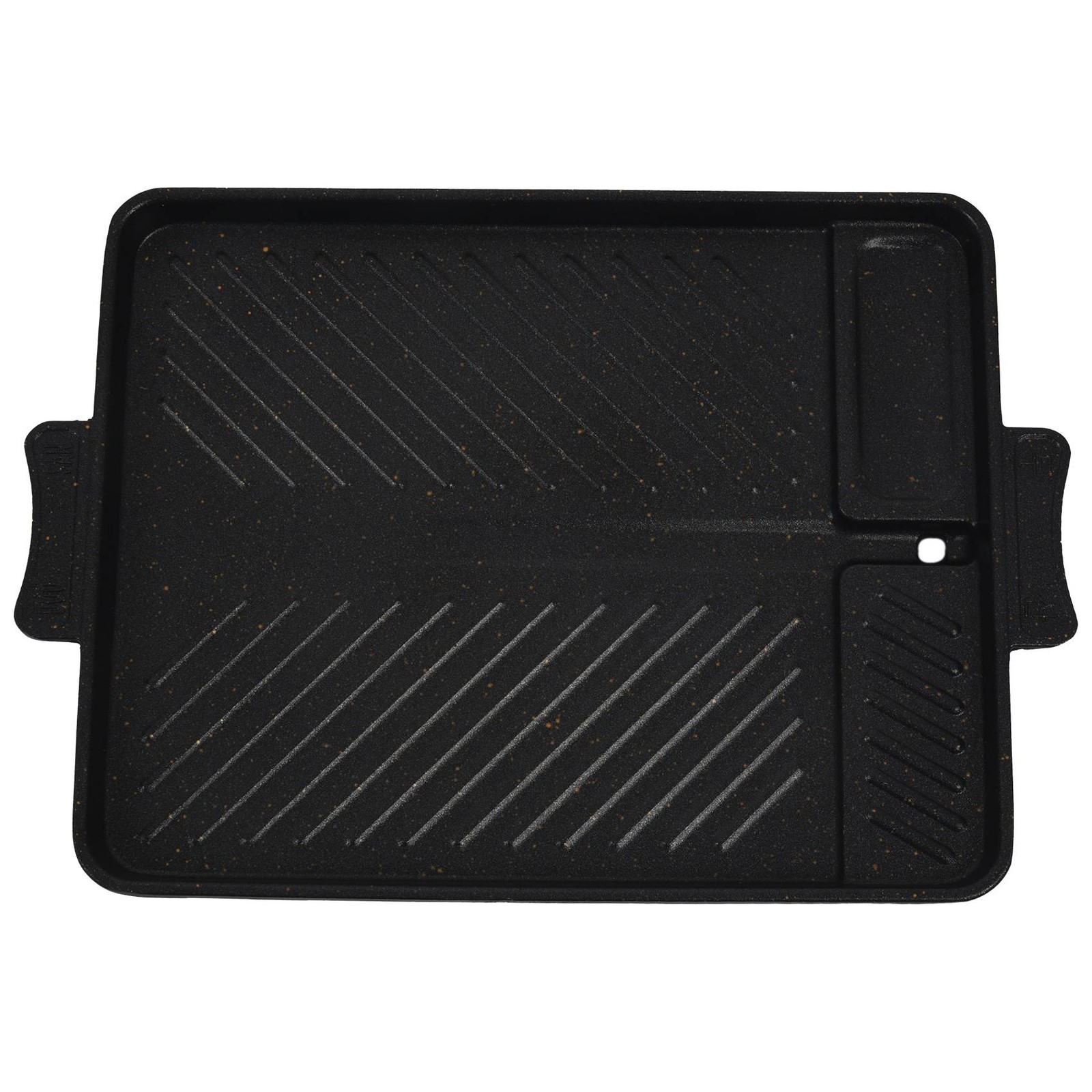 Korean Rice Stone Aluminum Baking Tray Square Barbecue Grill Dish Portable7925