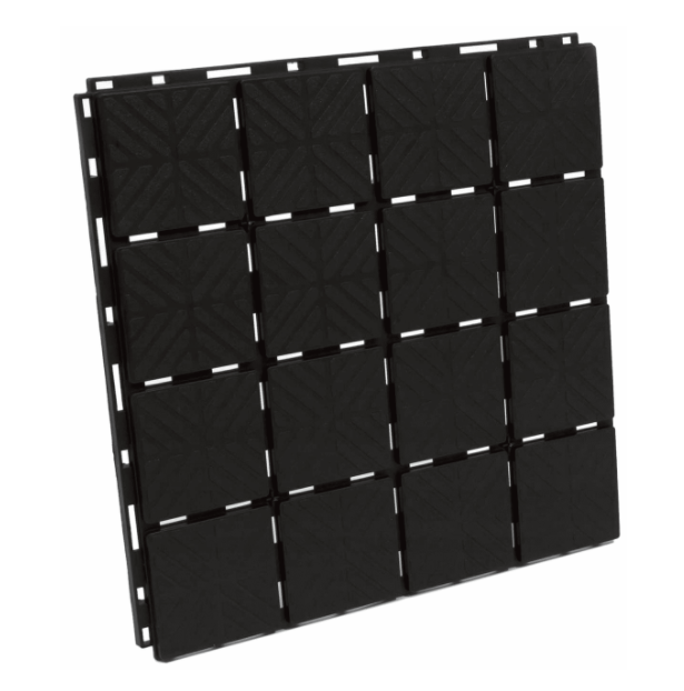 Plastic Garden Deck Board Path Way Interlocking Tiles 9pcs 1.5m? Super Resistant