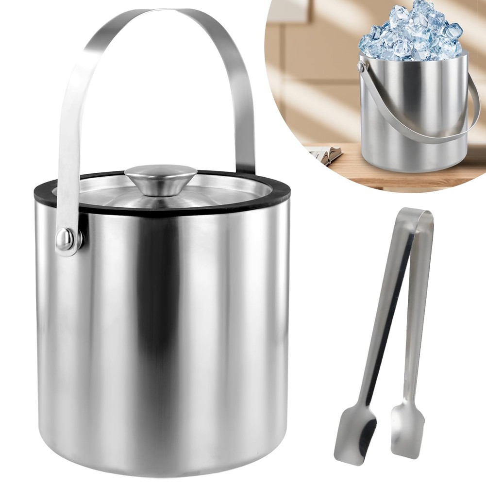 Ice Bucket Container Ice Bucket with Lid for Chilling Cocktail Parties P3P7