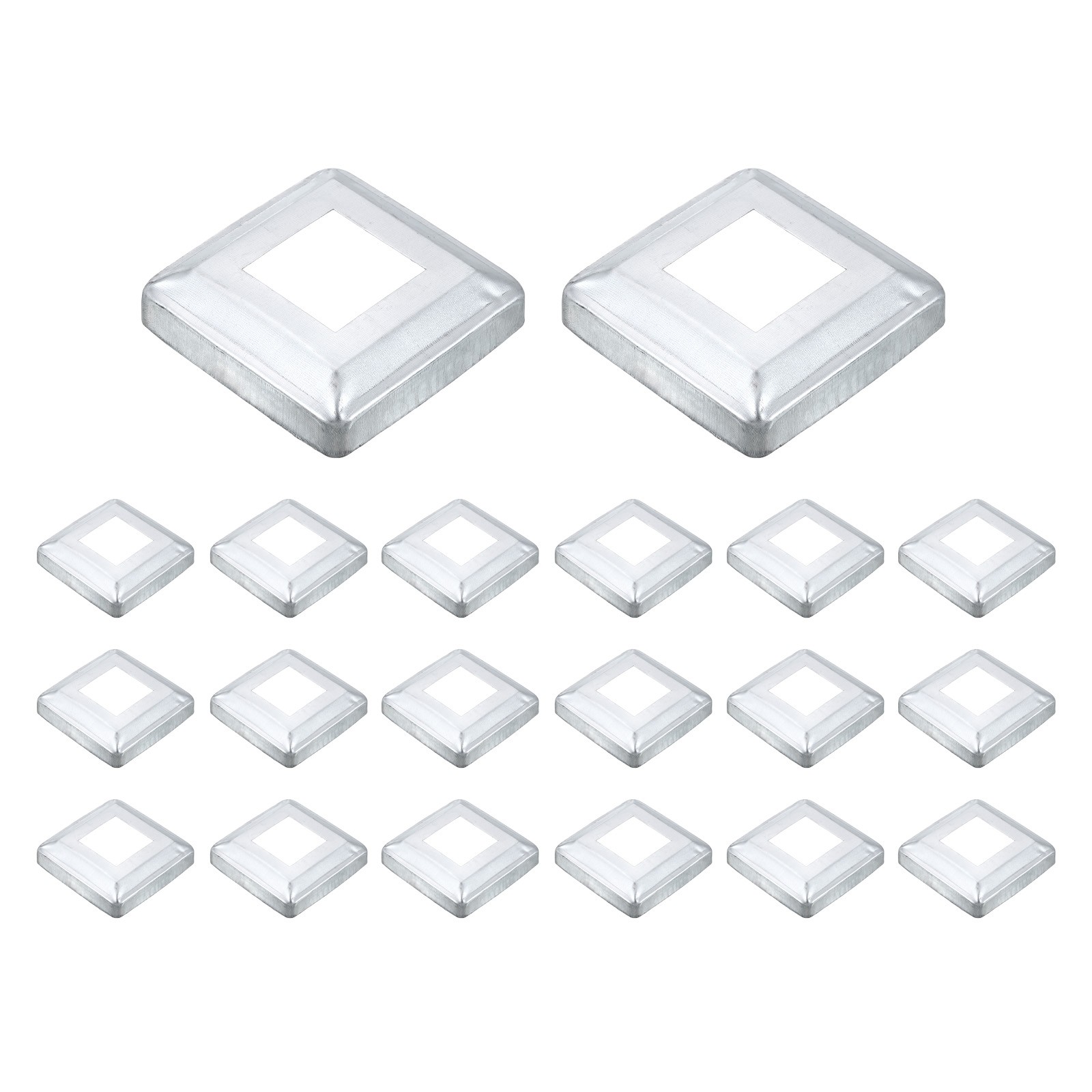 20Pcs Post Base Cover, 3.75x3.75 Integral Style Post Skirt Column Wrap(1.6x1.6)