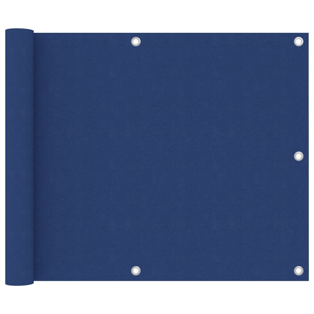 Balcony Screen Blue 75x500 cm Oxford Fabric Protective Privacy Fence vidaXL