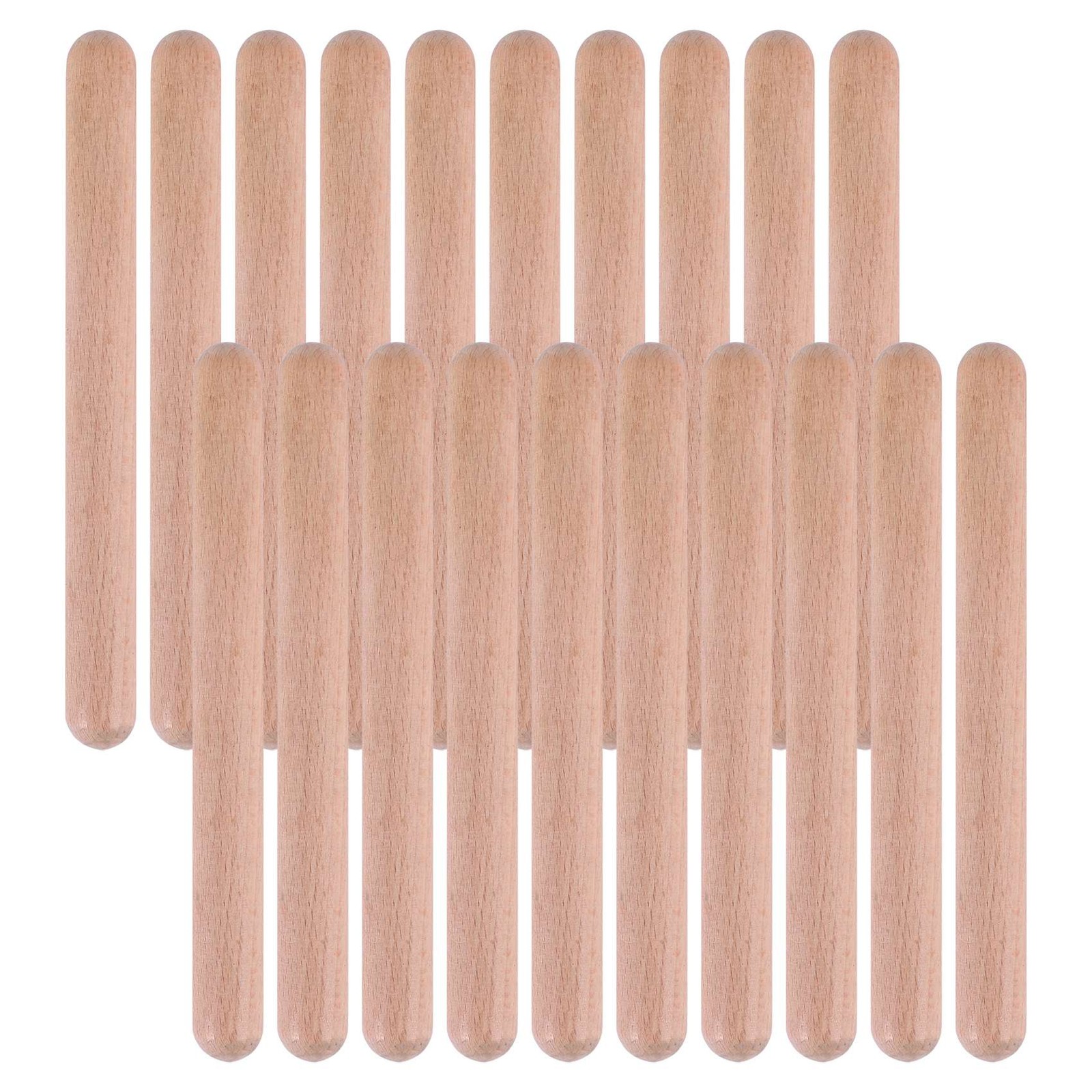 20Pieces 8 Inch Kids Rhythm Sticks Music Lummi Sticks Classical Wood Claves1947