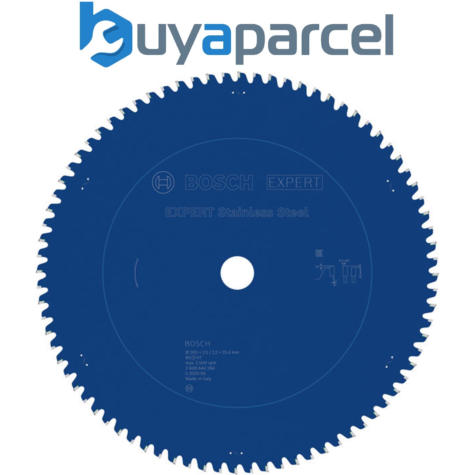 Bosch EXPERT Stainless Steel Circular Saw Blade 305 x 2.5/2.2 x 25.4mm T80
