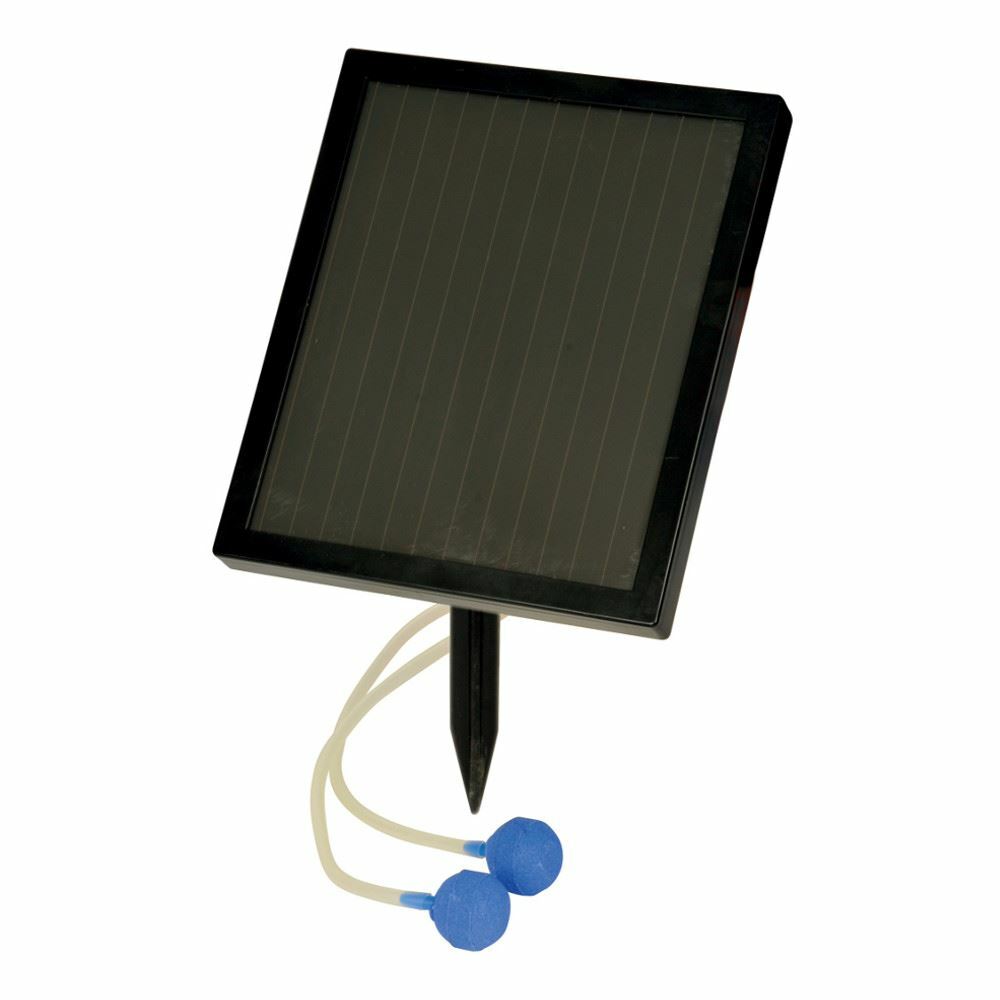 HOZELOCK SOLAR AIR POND PUMP AIRSTONES SOLAR POWERED PANEL OXYGEN WATER FISH KOI