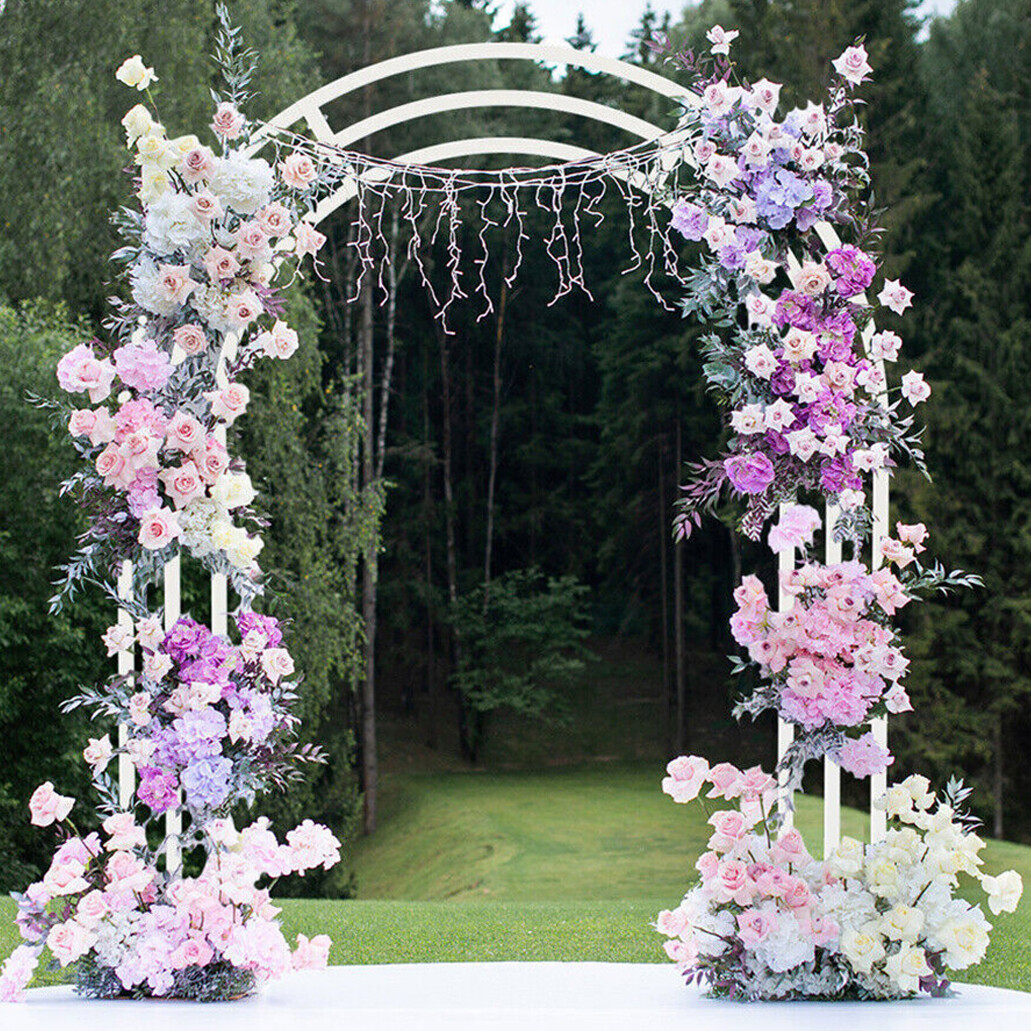 Wedding Ceremony Metal Backdrop Garden Arch Frame Pergola Stand for Outdoor