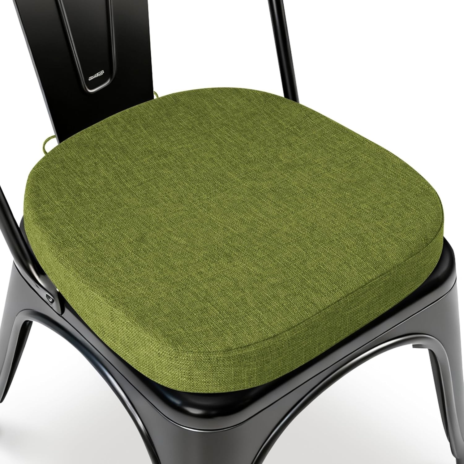 14x14 Inch Metal Chair Cushions Kitchen Seat Cushions with Ties Anti-Slip Seat