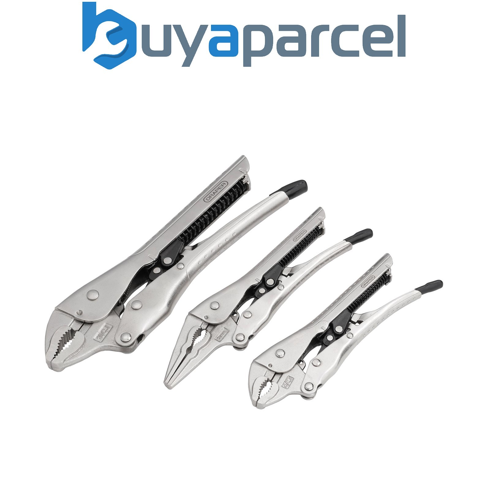 Draper 07103 Auto Locking Pliers Set (3 Piece)