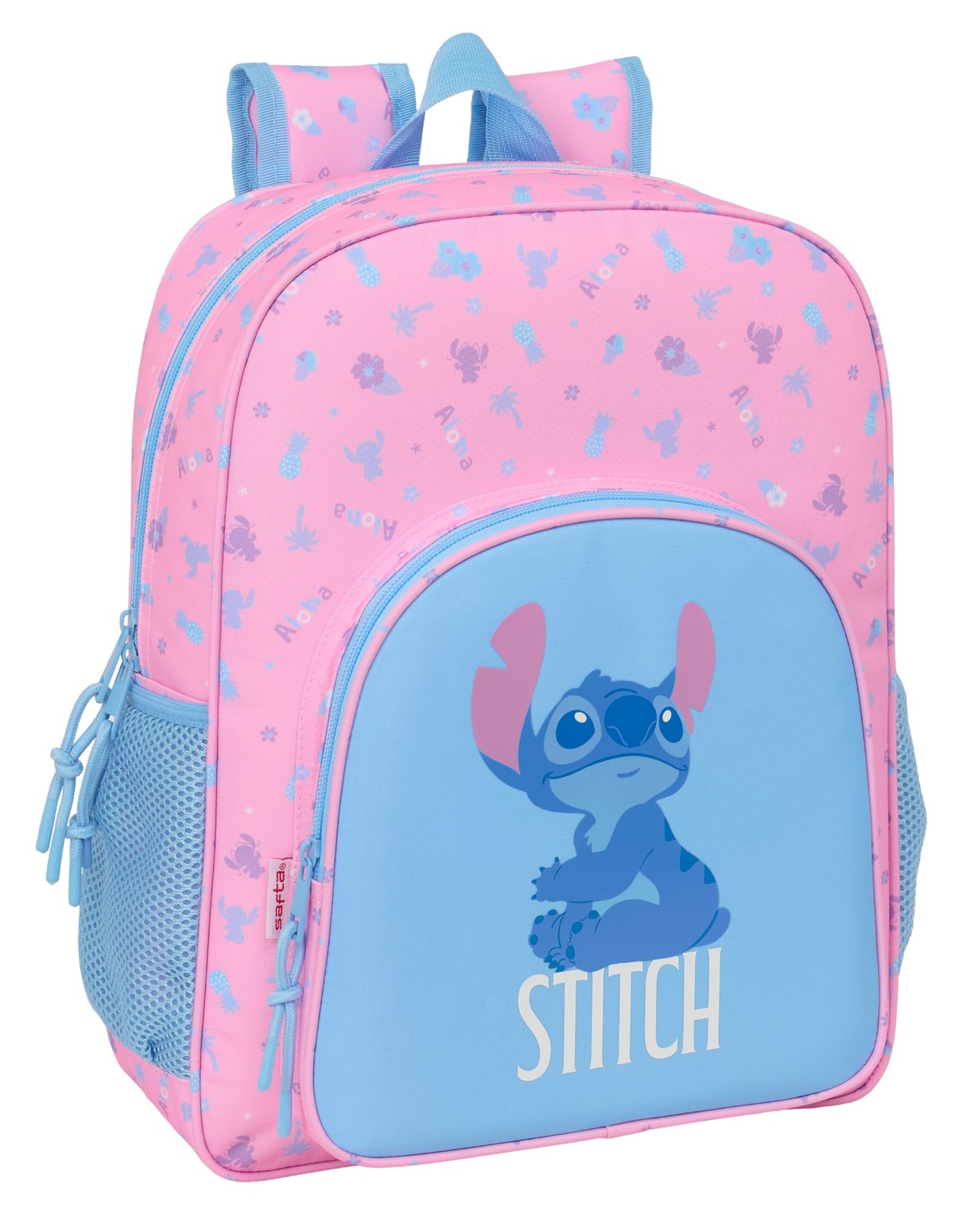 STITCH BRIGHT – Children's School Backpack, Adaptable to Trolley, Ideal for Scho
