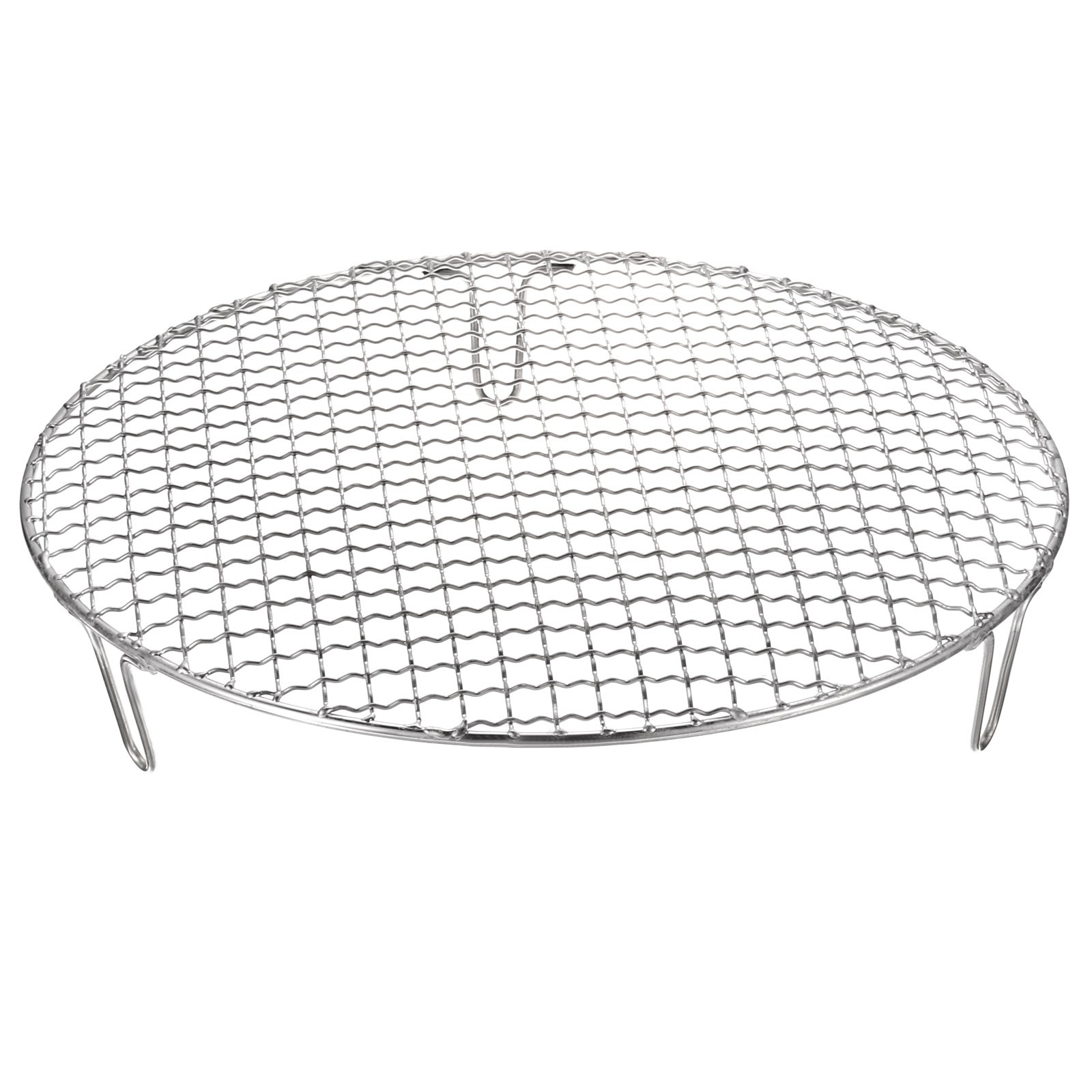 Round Cooking Rack 12" Stainless Steel Cross Wire Barbecue Grill W 50mm Legs