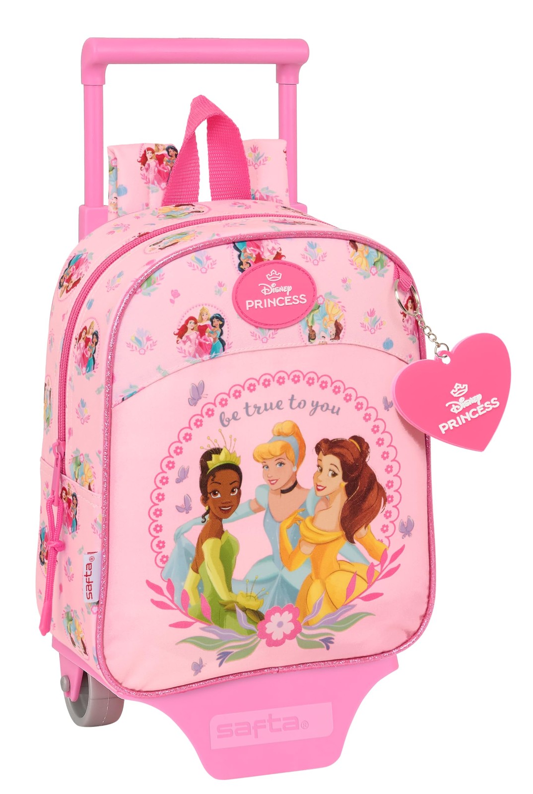 PRINCESAS Disney - Nursery Backpack with SAFTA Trolley, Ideal for Children of Di