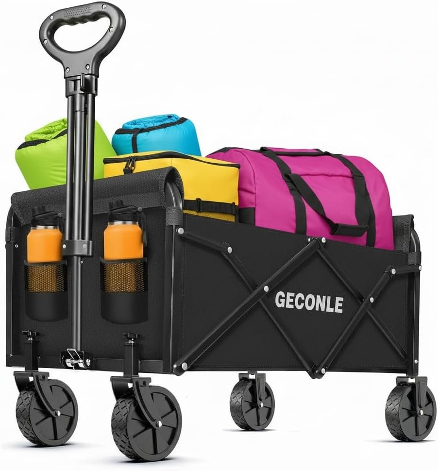 100L Festival Trolley Foldable Trolley Cart on Wheels 100KG/220LBS - Portable F