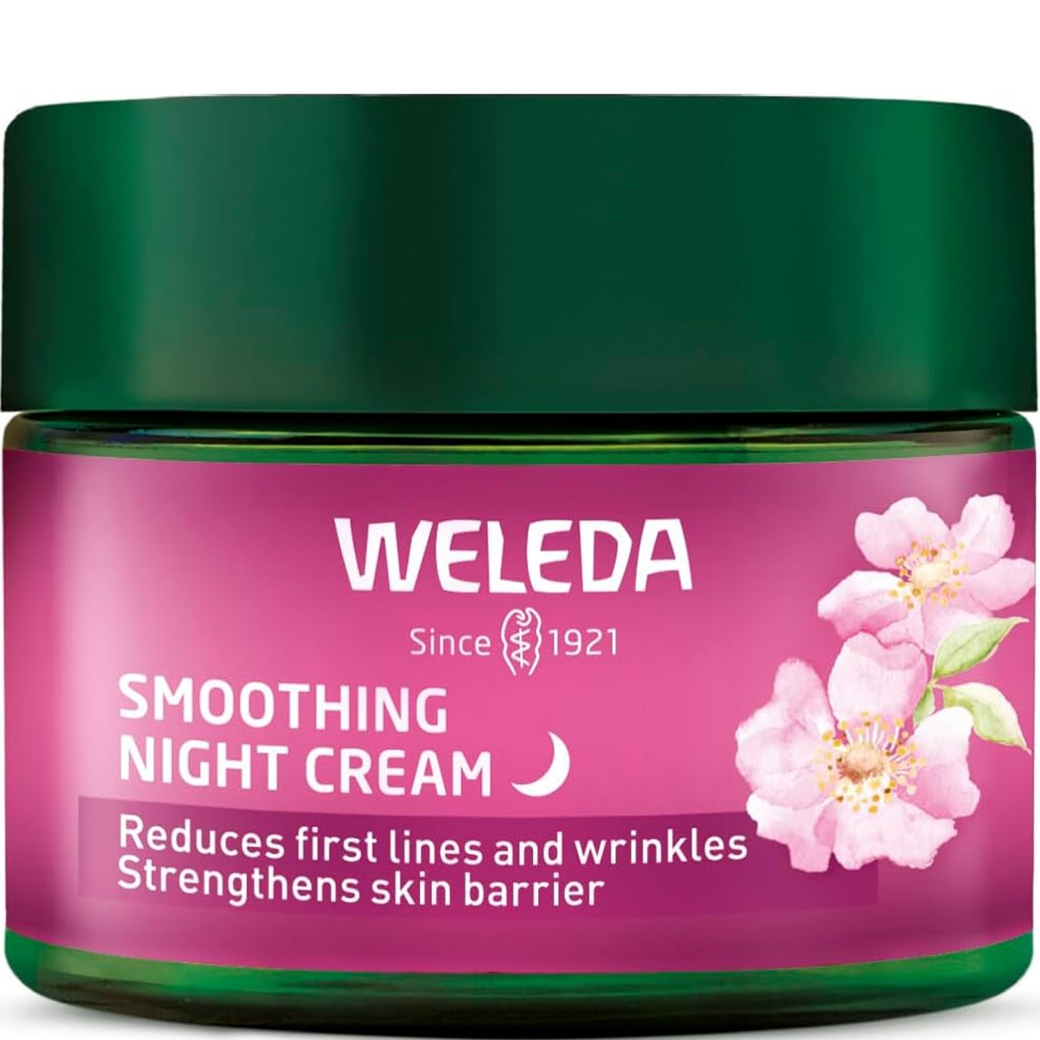 WELEDA Wild Rose & White Tea Smoothing Night Cream to Reduce First Lines 40ml