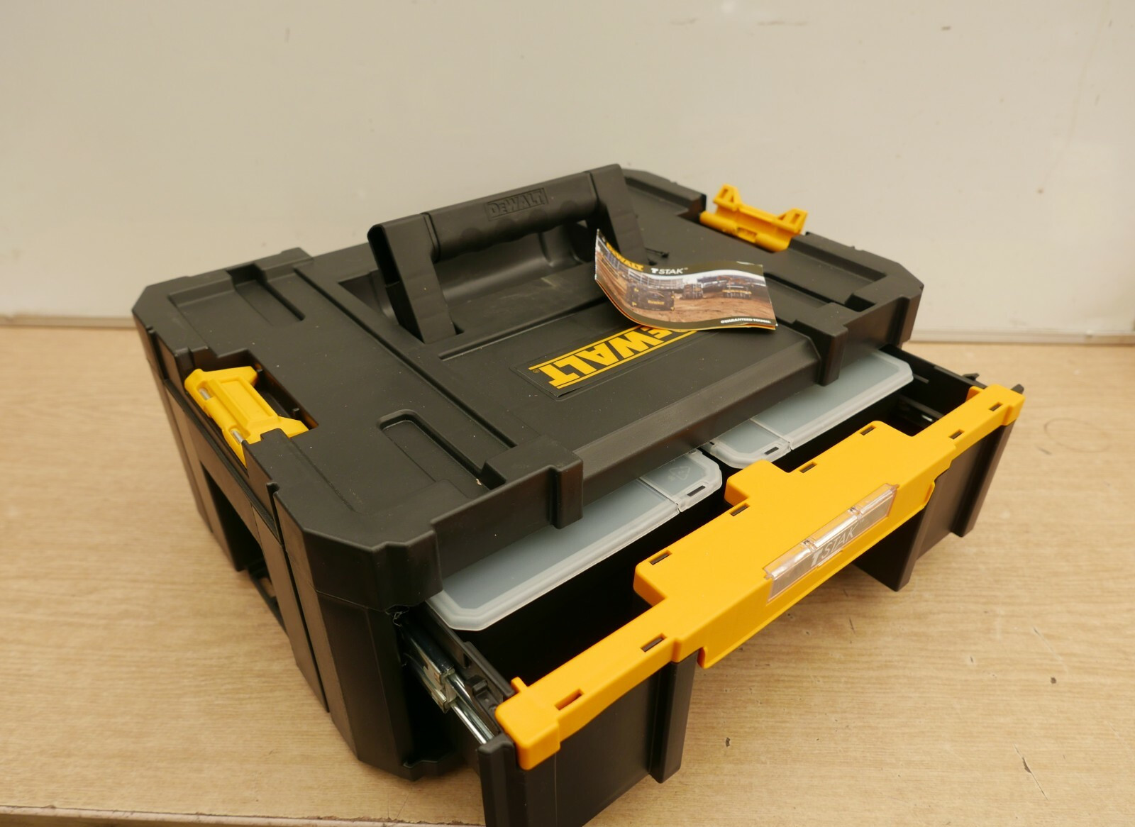 DeWALT DWST1 70705 TSTAK SINGLE DEEP DRAWER CASE WITH STORAGE CONTAINERS
