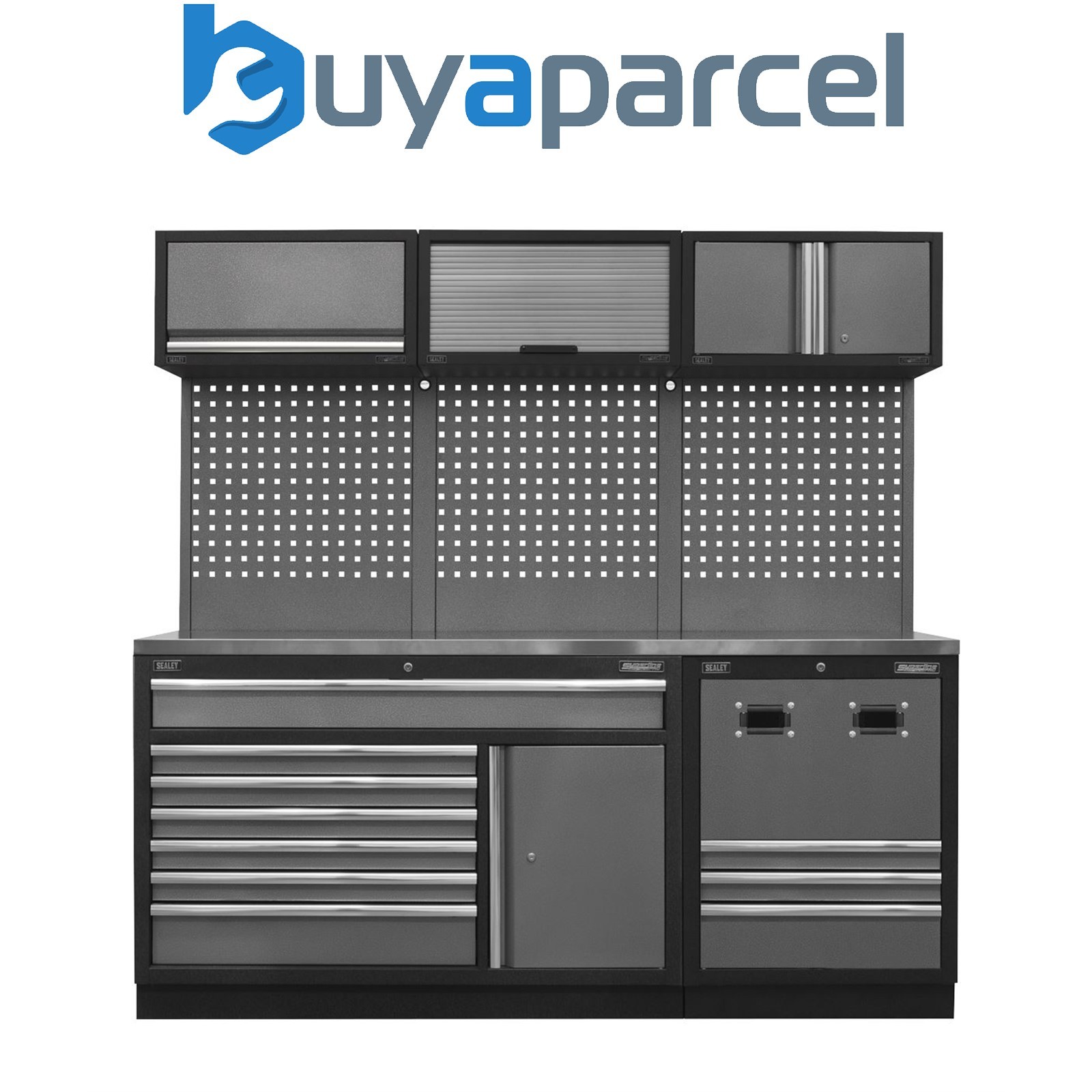 Sealey APMSSTACK14SS Superline PRO&reg; Modular Storage System Combo with Stainl