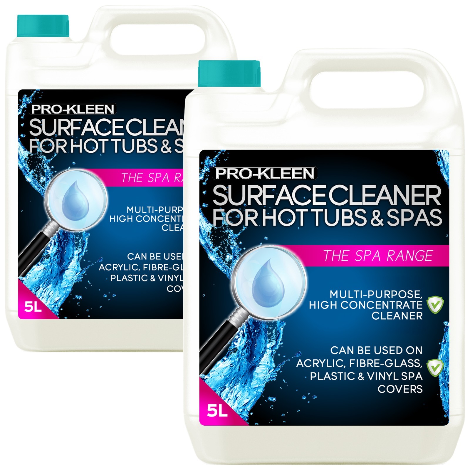 ProKleen Surface Cleaner Hot Tubs and Spas Covers plastic vinyl Cleans Dirt 10L