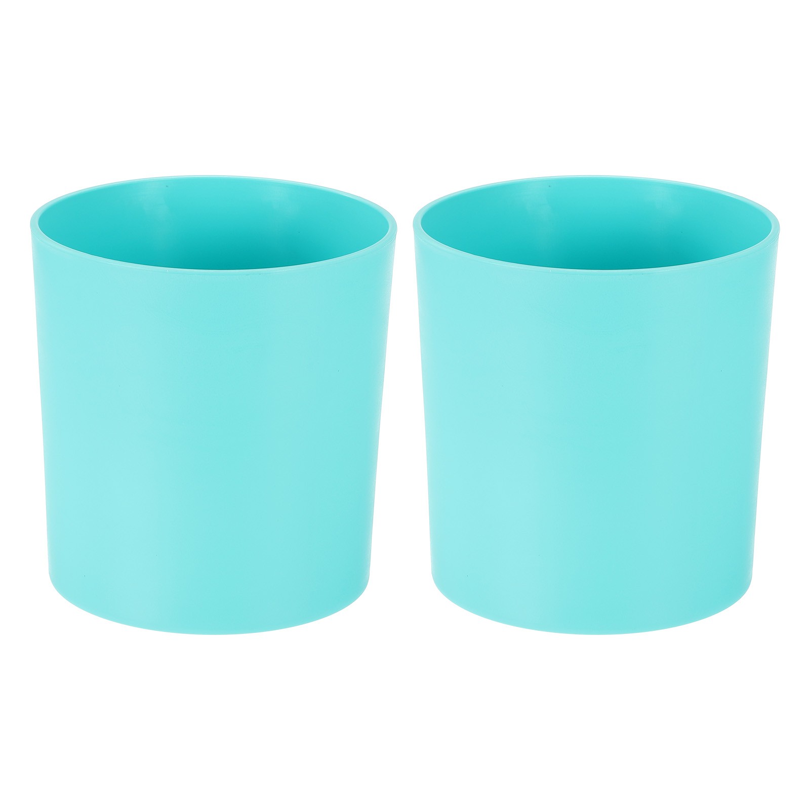 2-Pack Plastic Plant Pots, 7 Inch Plastic Round Flower Pots [Blue]