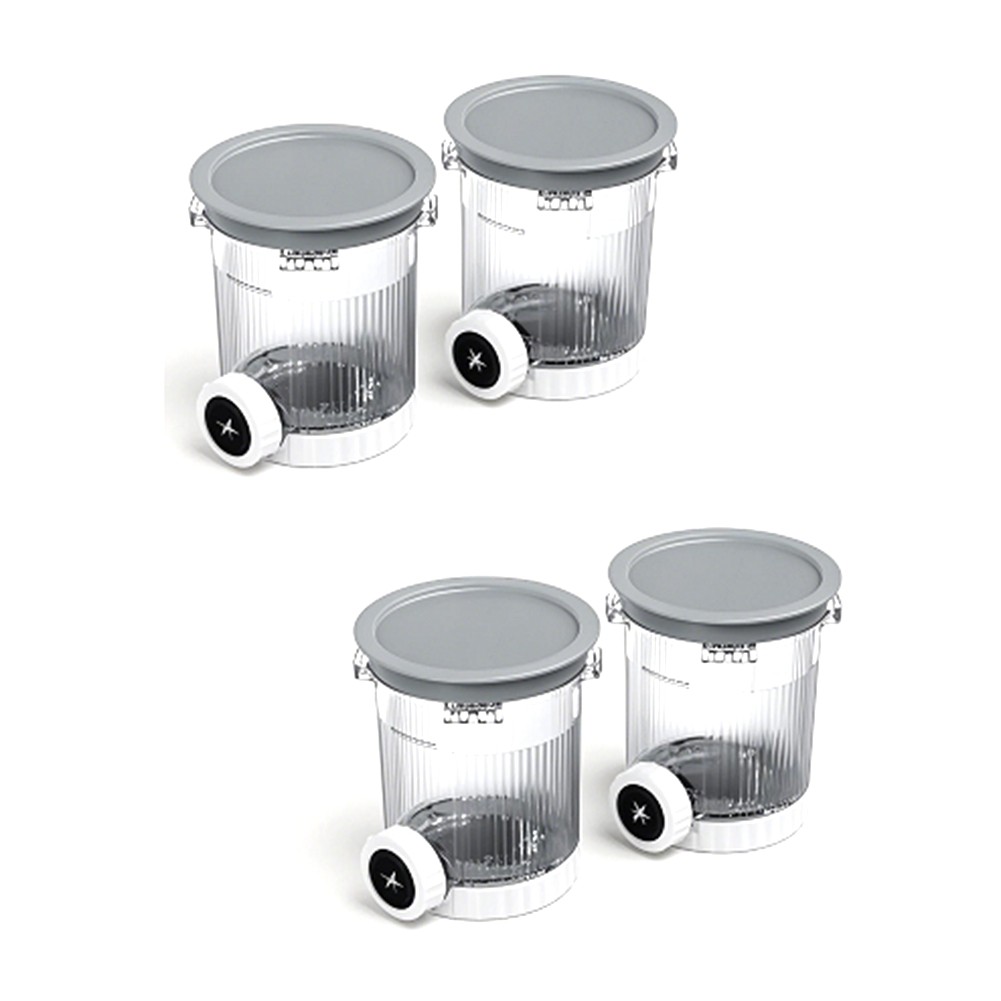 4pcs Pints and Lids Replacement for Swirl NC700 Series Ice Cream &7662