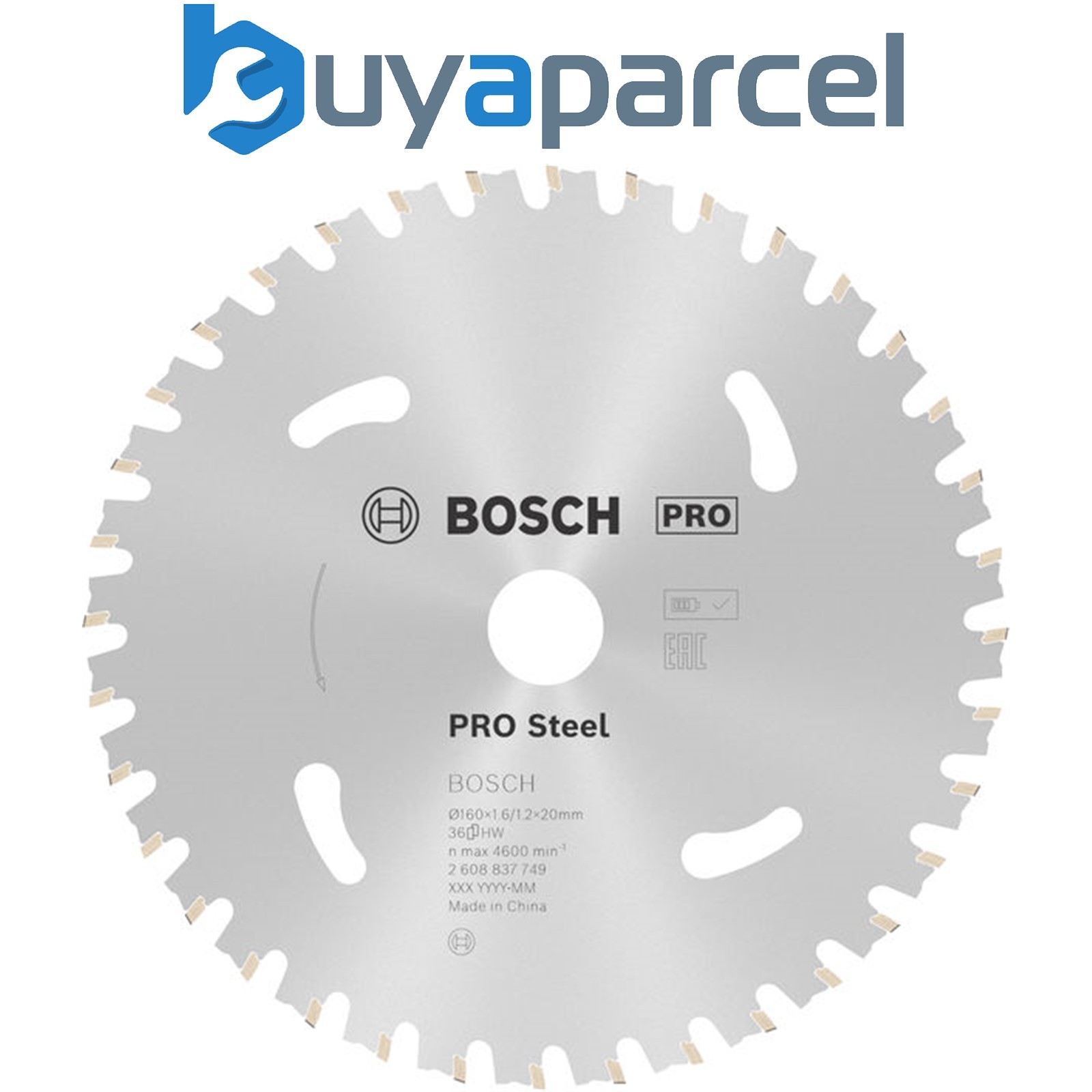 Bosch PRO Steel cordless Circular Saw Blade 160 x 1.6 x 20 mm 2608837749