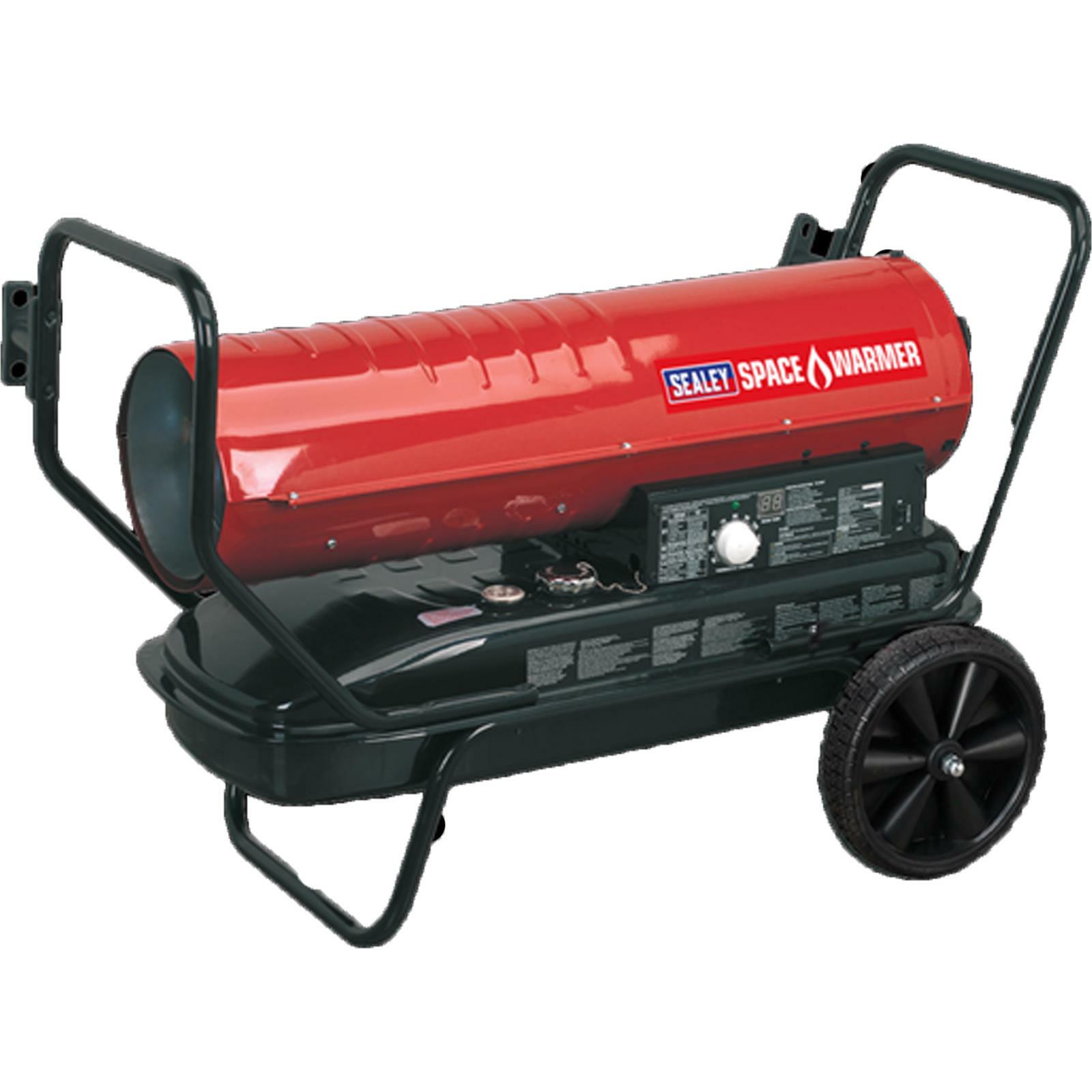 Sealey 100,000Btu/Hr Space Warmer Kerosene Diesel With Wheels Safety Cut-out