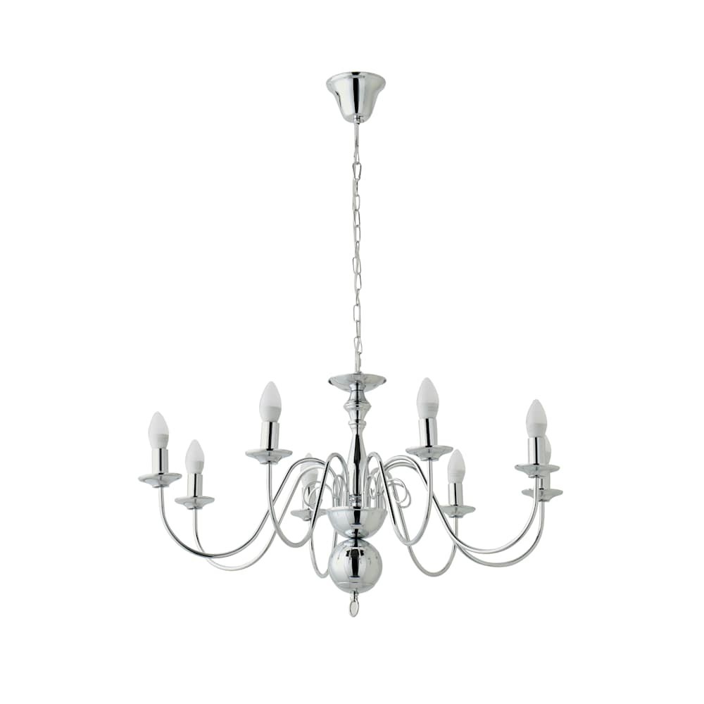 Traditional 8 Way Chandelier Ceiling Light Fitting Living Room Lights LED Bulbs