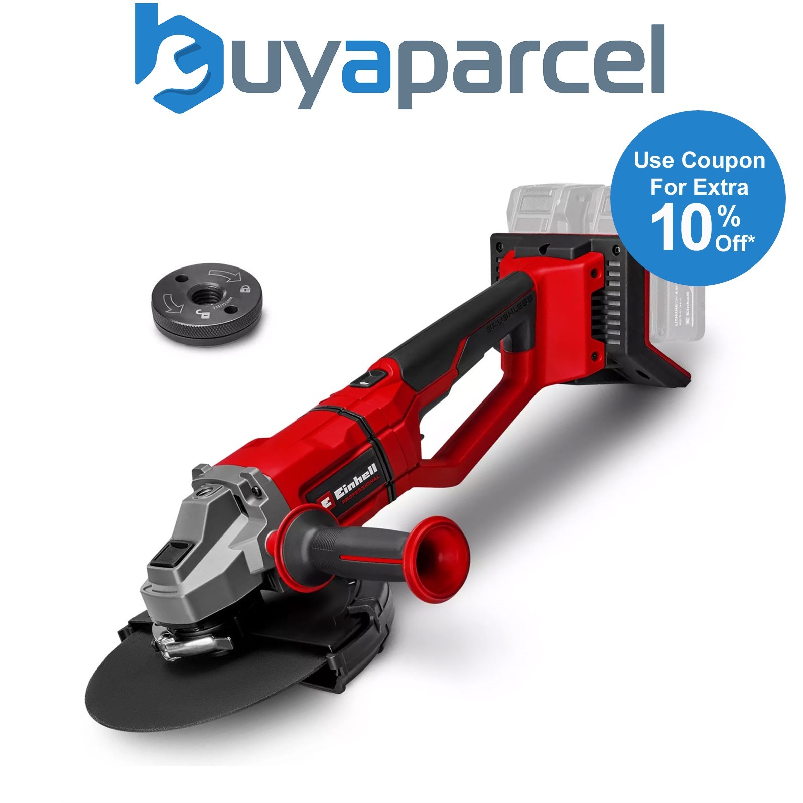 Einhell Professional Twin 18v / 36v 230mm 9" Angle Grinder AXXIO 36/230 Q - Bare