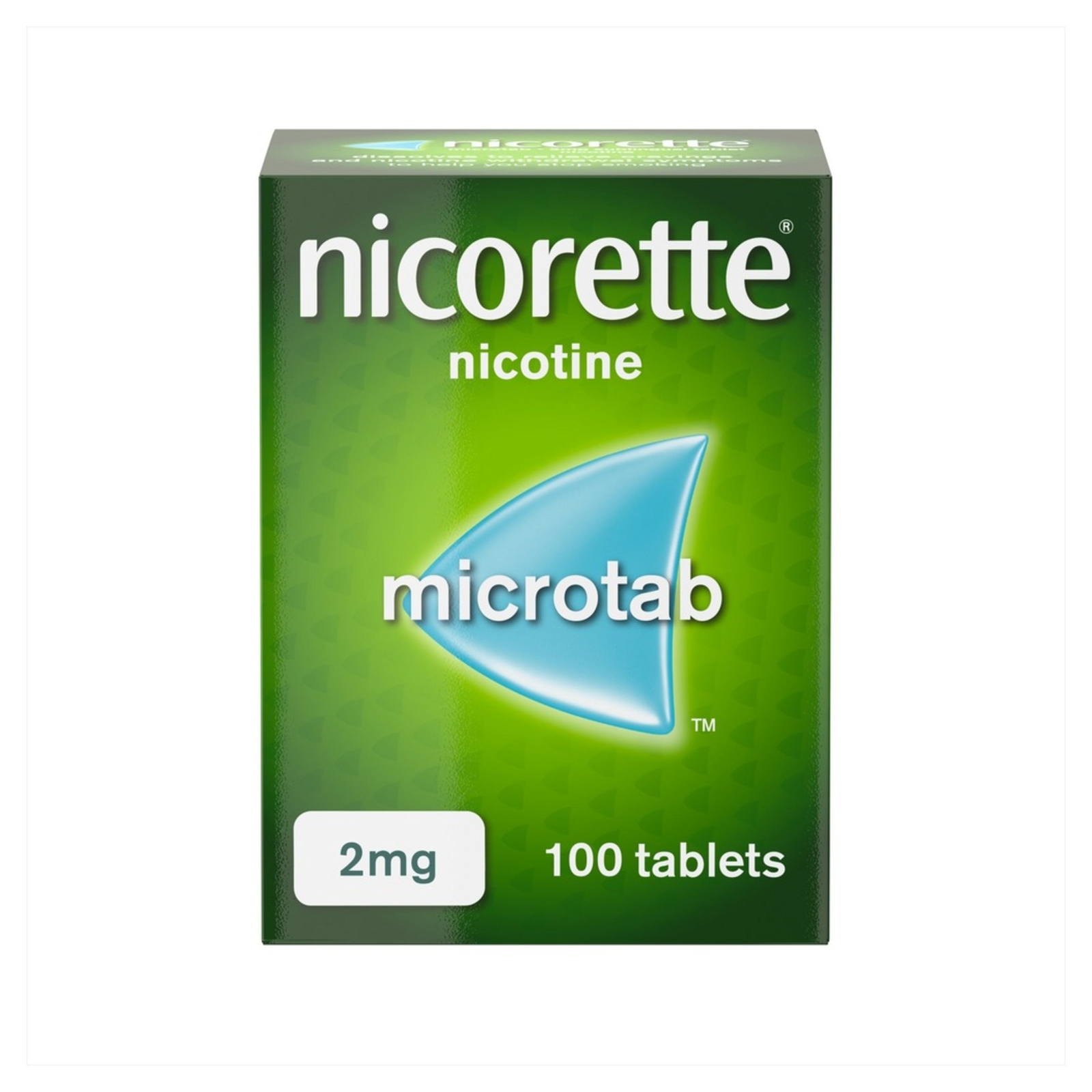 Nicorette Microtab 2mg Sublingual Tablet 100 Pieces Quit Smoking Aid