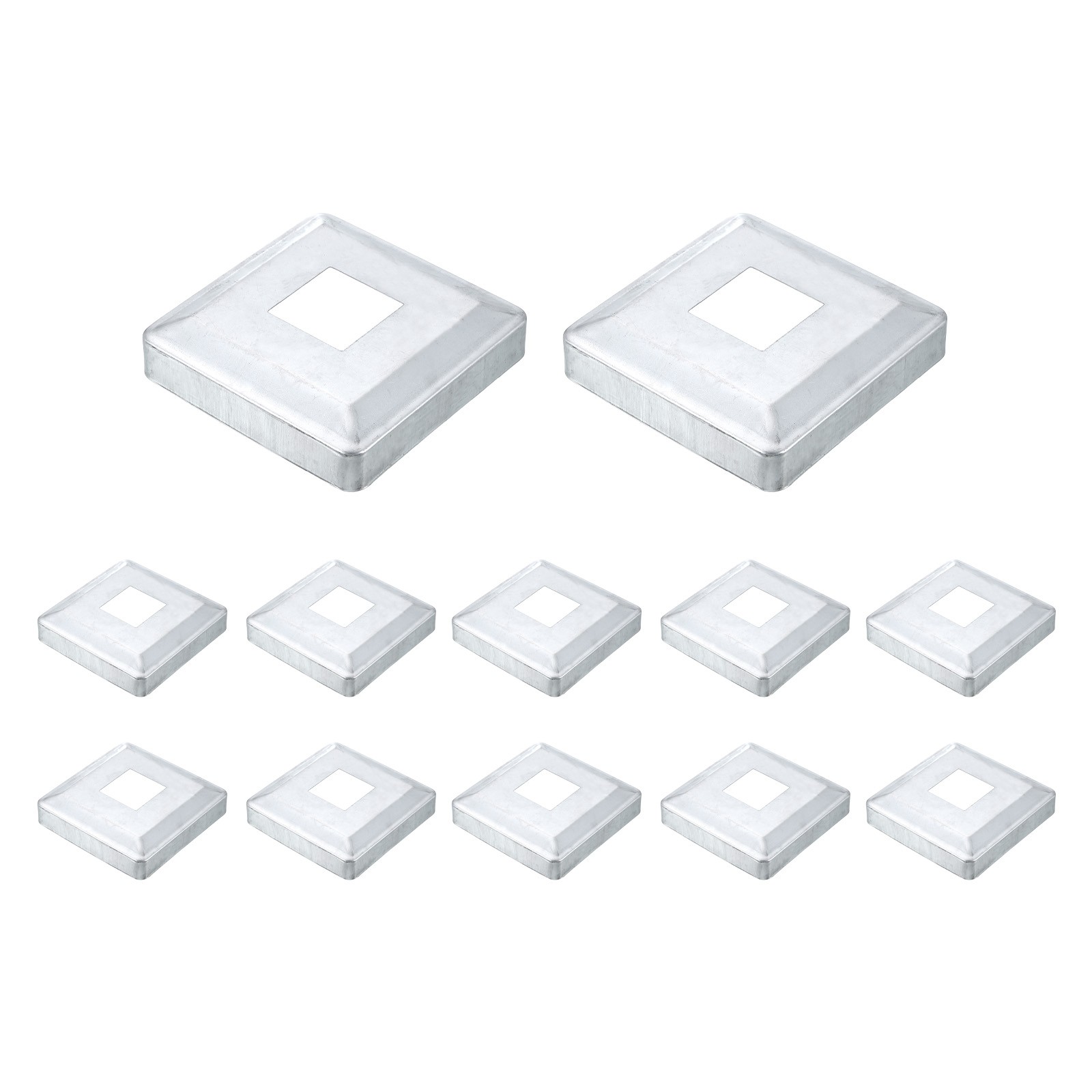 12Pcs Post Base Cover, 4.75x4.75 Integral Style Post Skirt Column Wrap(1.6x1.6)