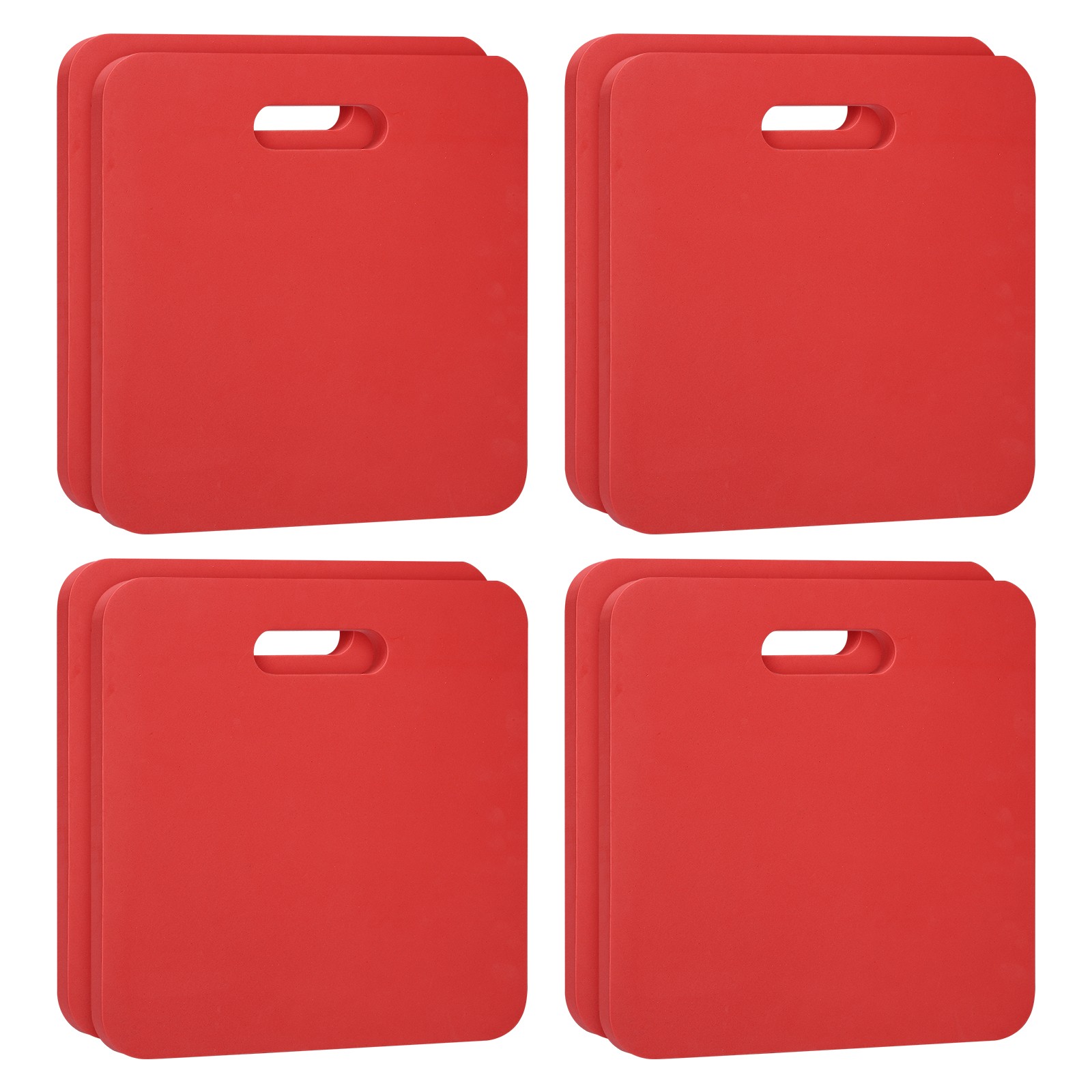 8pcs Portable Stadium Bleacher Seat Pad EVA Foam Cushion Kneeling Mat Red