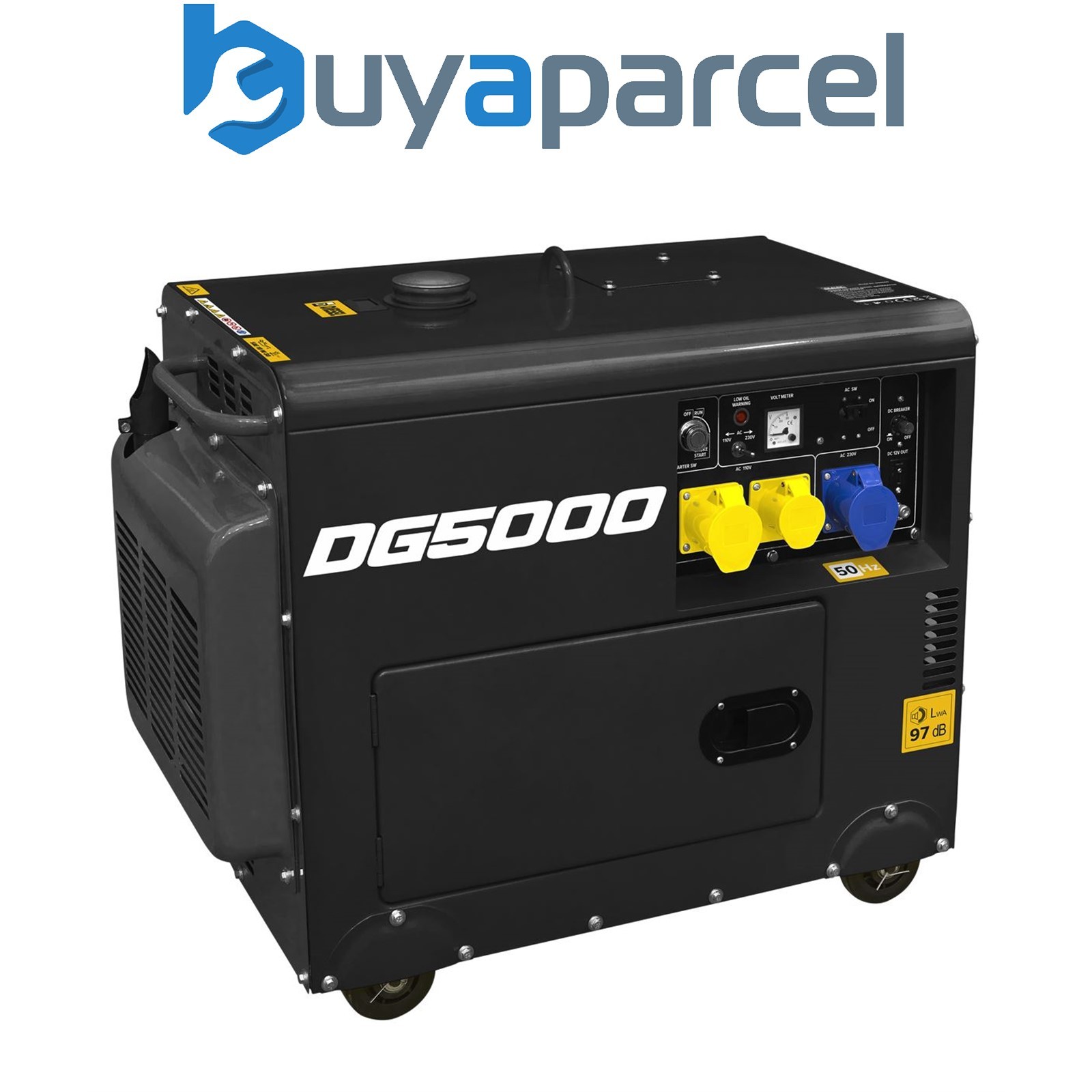 Sealey DG5000 5000W Generator 4-Stroke Engine 110/230V