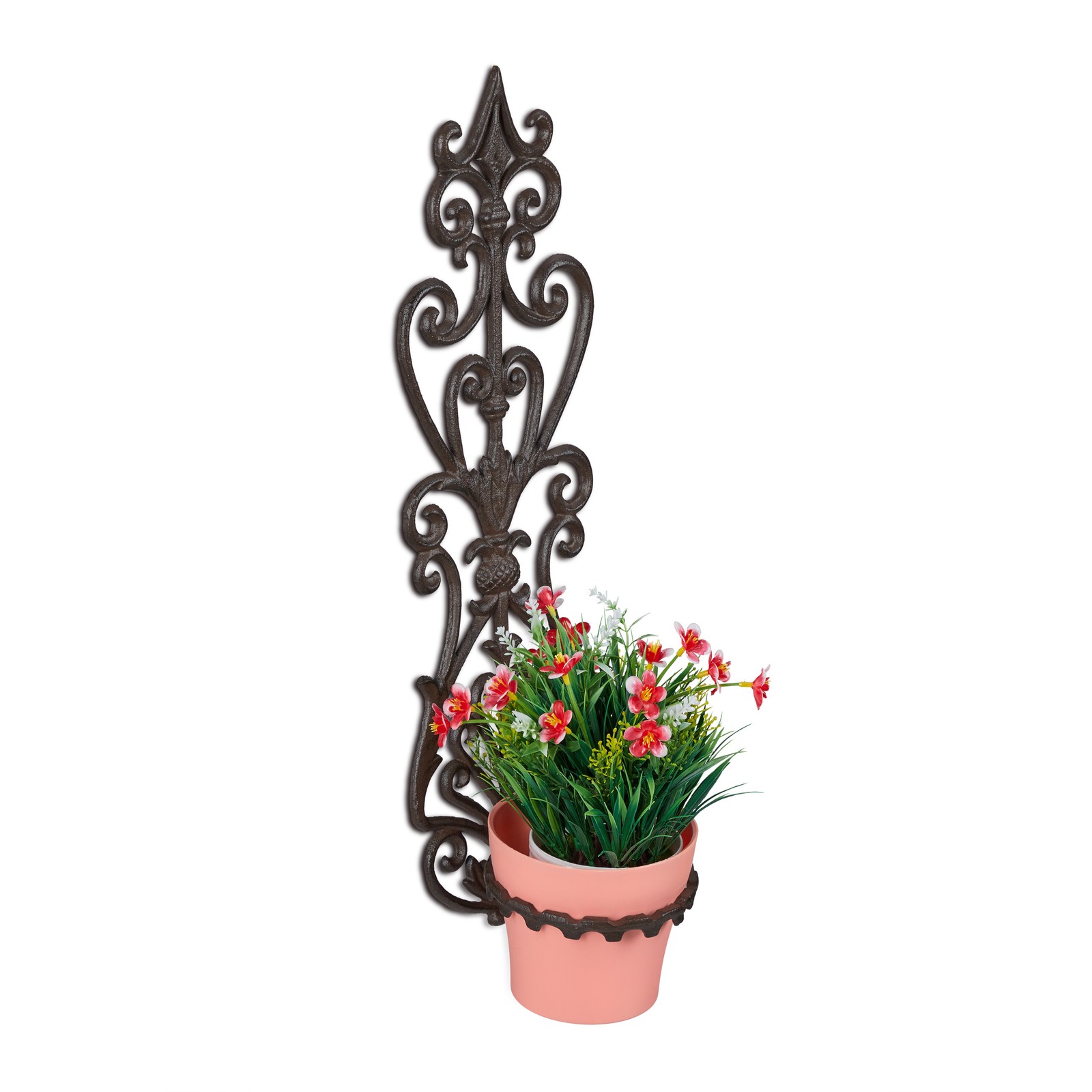 Flowerpot holder Wall Planter Hanging Flower Pot Antique Indoor Use Rustic