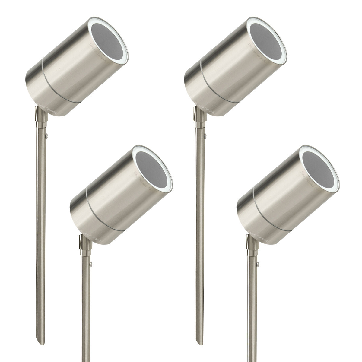 4 Modern Stainless Steel Outdoor Garden Landscape Ground Spike Spot Lights 0201