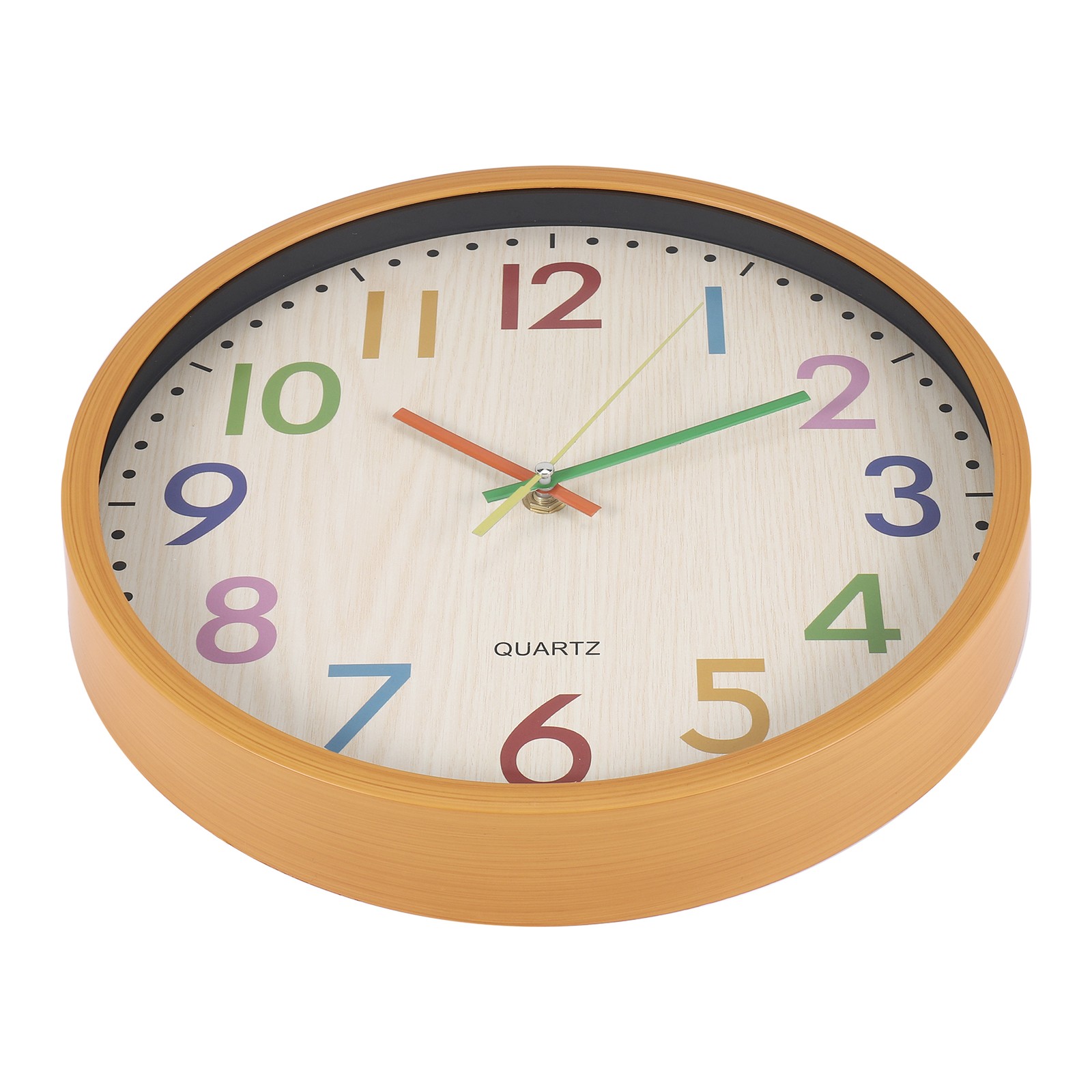 Silent Non Ticking Kids Wall Clock, Battery Operated Decorative Clock for3675