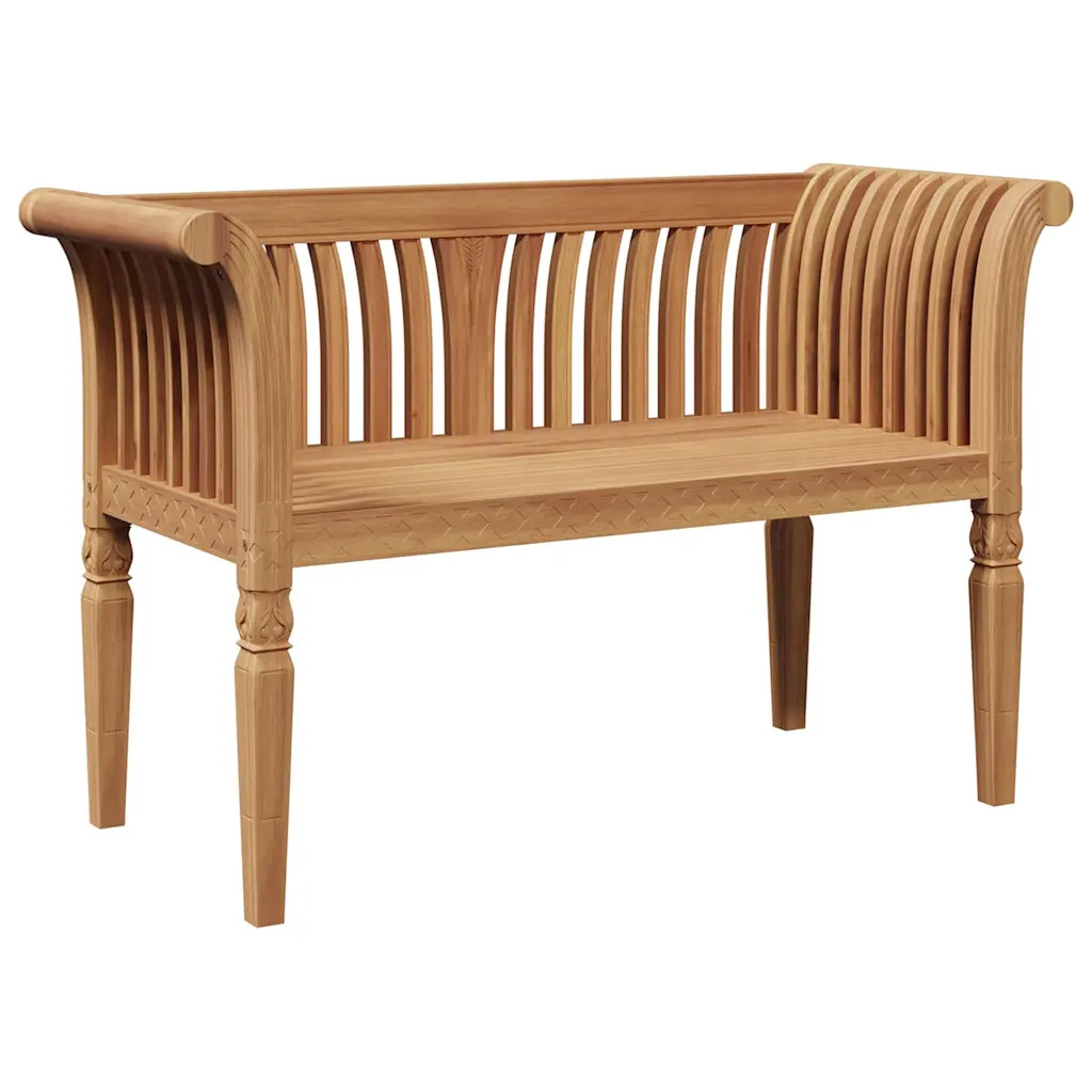 vidaXL Bench Brown 127.5 x 52 x 80 cm Solid Teak wood, Garden and Terrace, Tradi